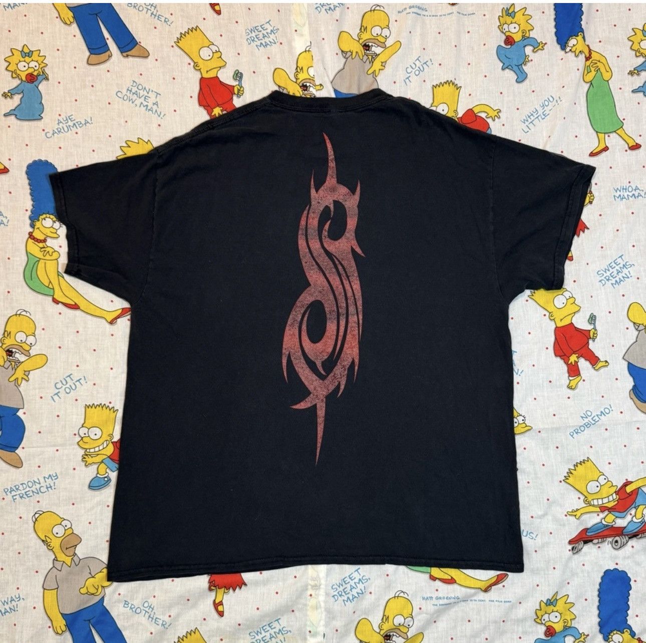 Vintage Slipknot Band Shirt Red Black Size XL Back Print Size US XL / EU 56 / 4 - 6 Thumbnail