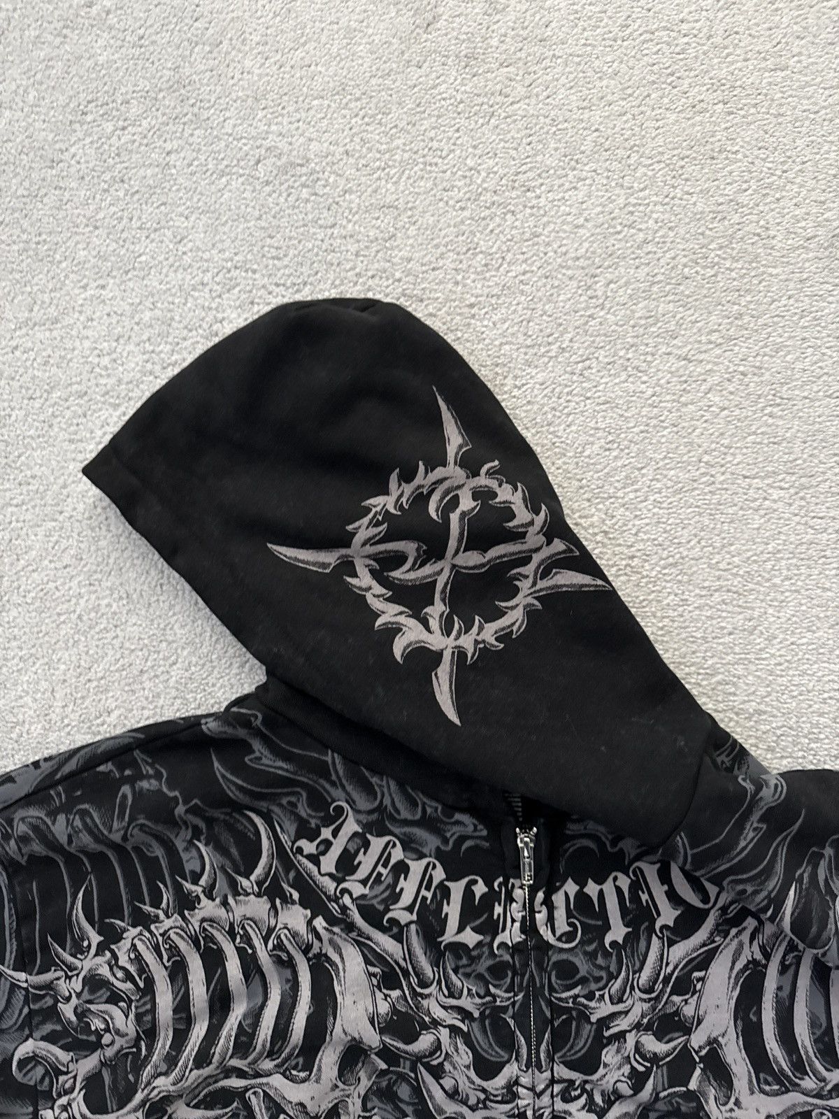 Ken Carson Ken Carson Affliction Gorecore Lament Zip Up Hoodie Size XL Size US XL / EU 56 / 4 - 4 Thumbnail