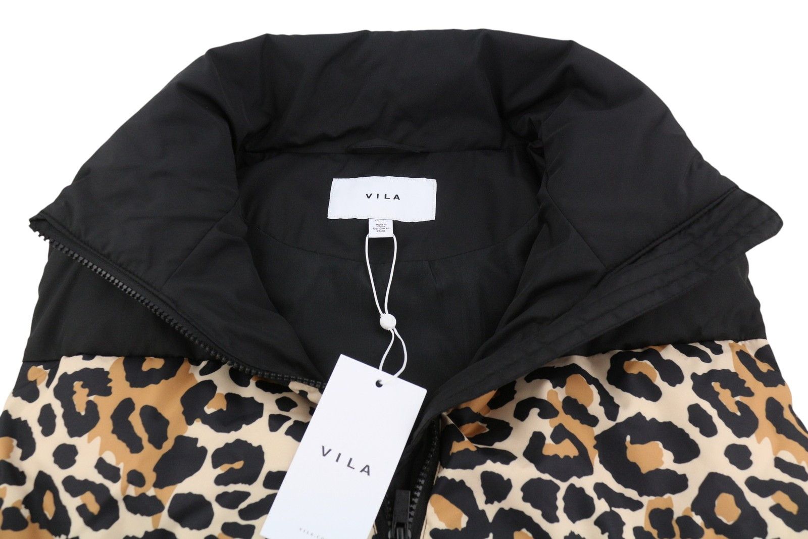 Other MAJA HIGH NECK EU44 Black Leopard Quilted Padded 88032 Size XXL / US 16-18 / IT 52-54 - 6 Thumbnail