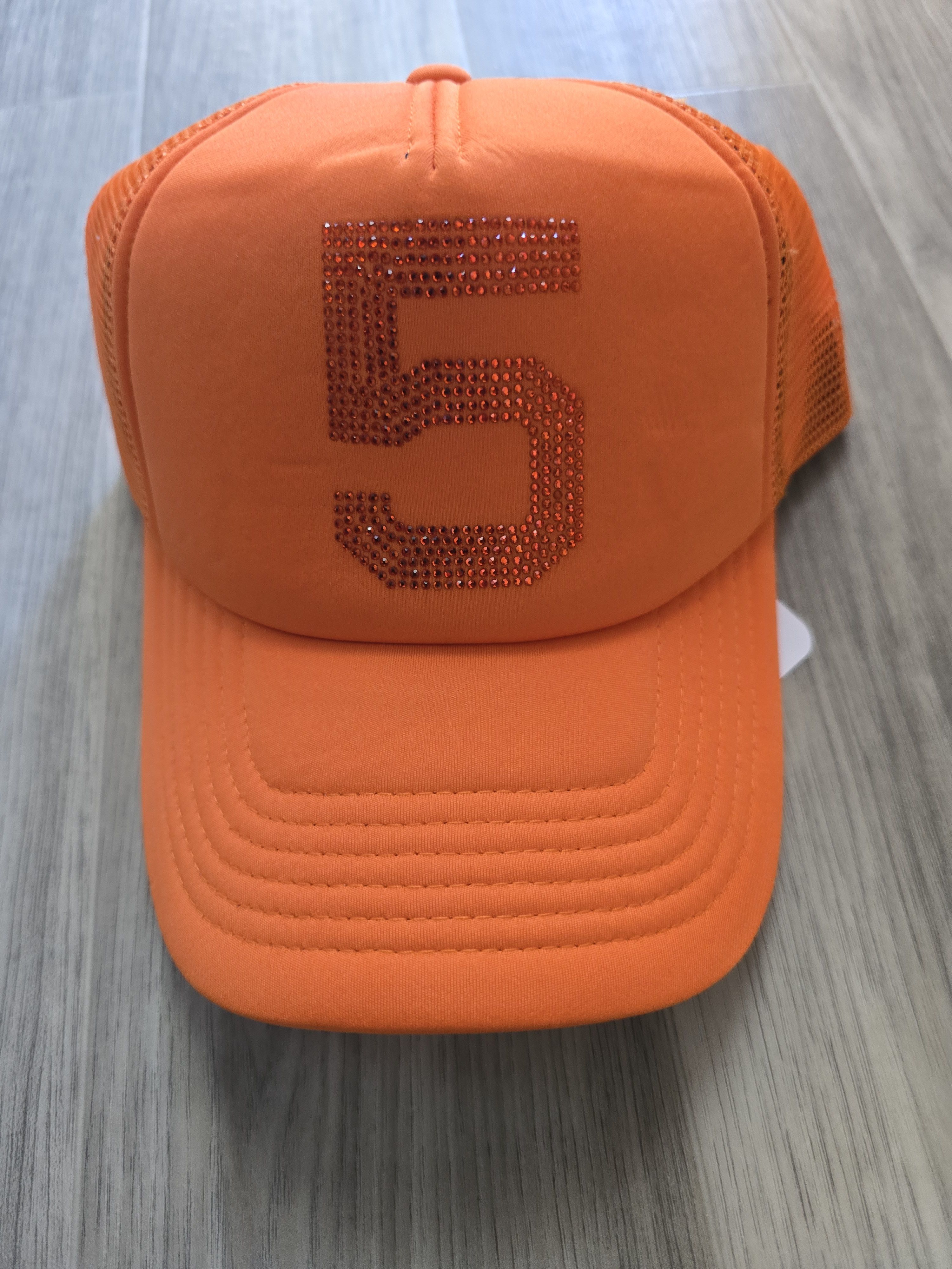 Sp5der Sp5der 5 Orange Snapback Trucker hat Size ONE SIZE - 1 Thumbnail