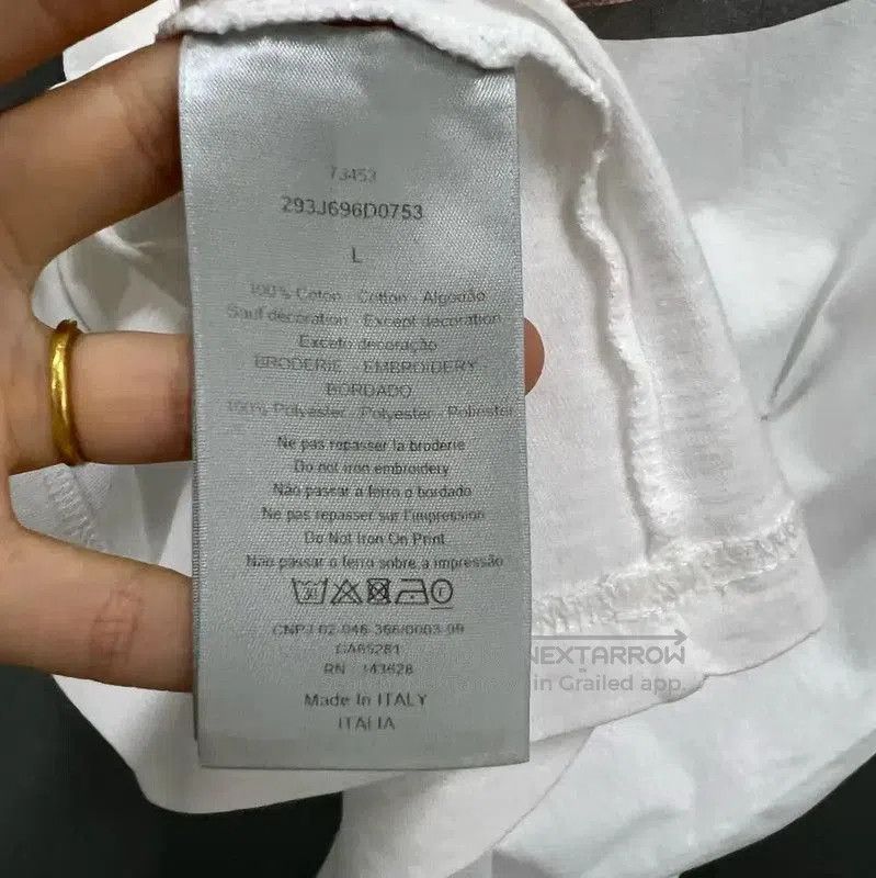 Dior Dior White Short Sleeve Cotton T-Shirt . Size US L / EU 52-54 / 3 - 4 Thumbnail