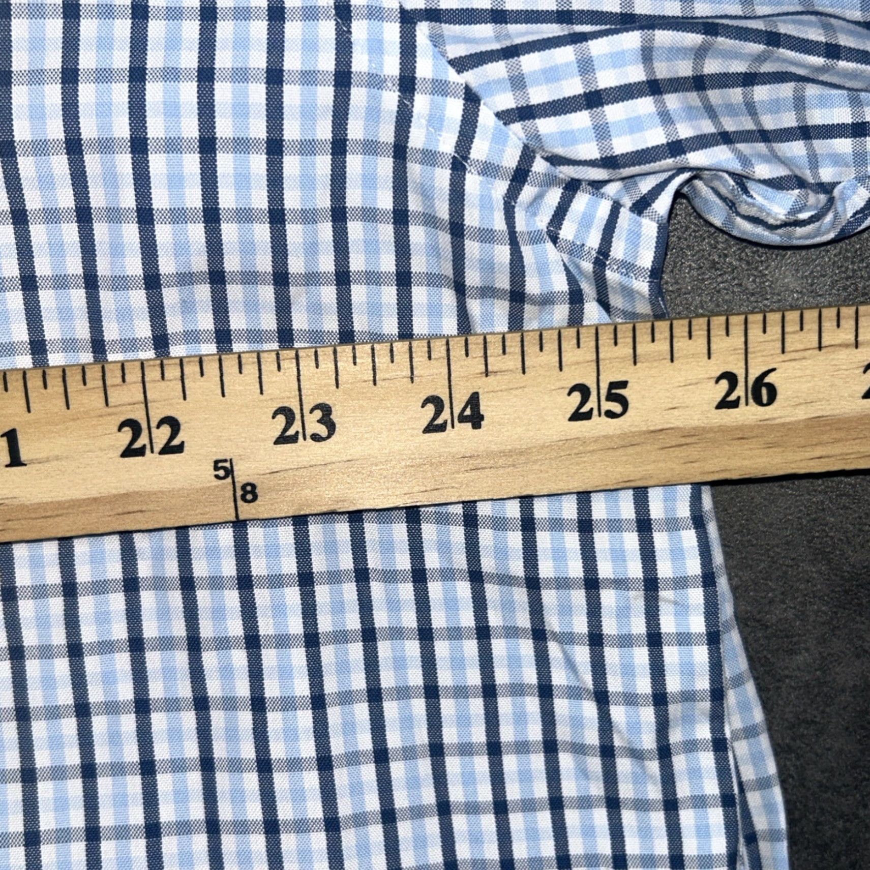 Brooks Brothers Brooks Brothers 346 Shirt Mens XL Blue Check Button Down Long Sleeve Size US XL / EU 56 / 4 - 6 Thumbnail