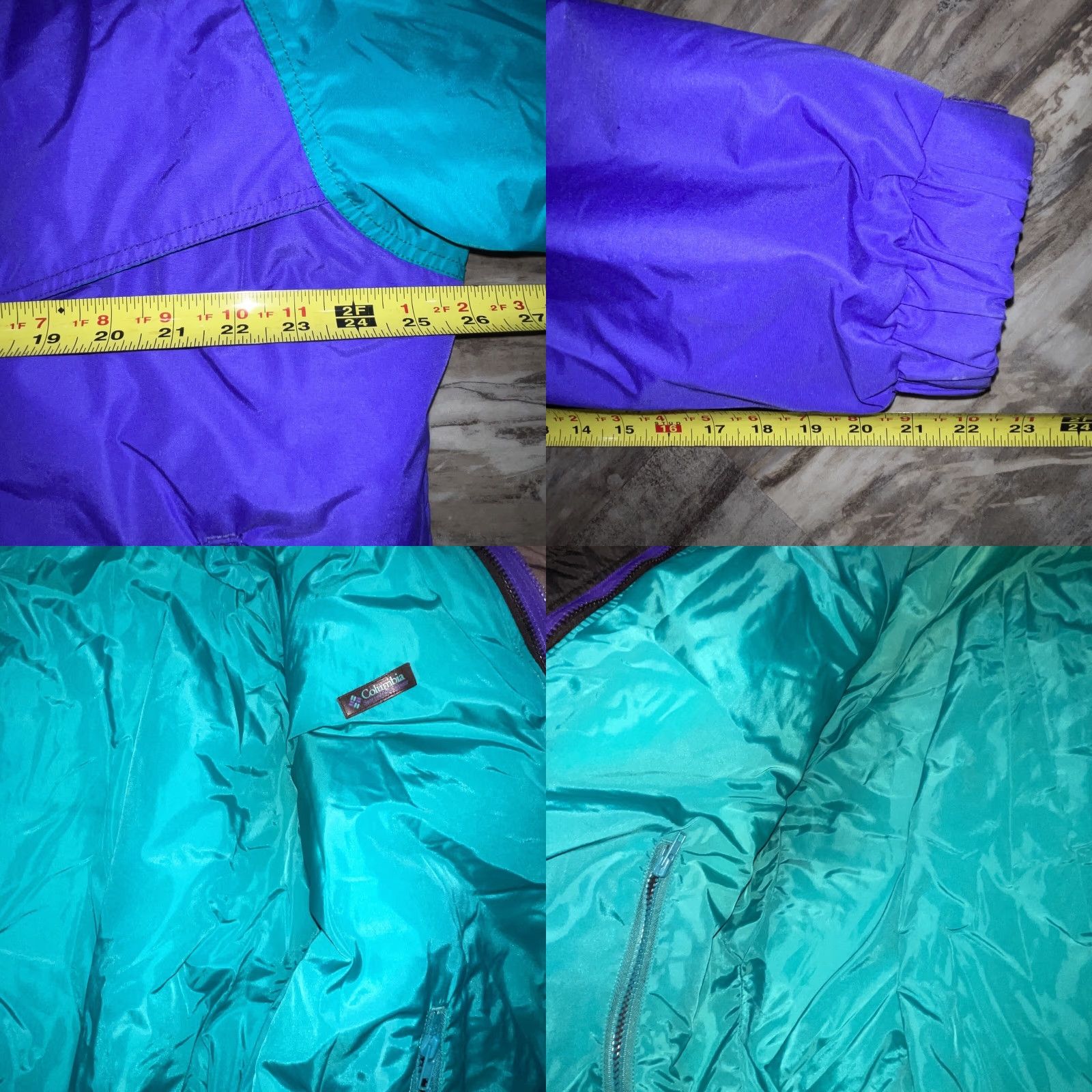 Vintage VINTAGE Columbia Powder Keg 3-in-1 Jacket Hooded Reversible L Men's L Purple Green Ski Snow Coat Size US L / EU 52-54 / 3 - 9 Thumbnail