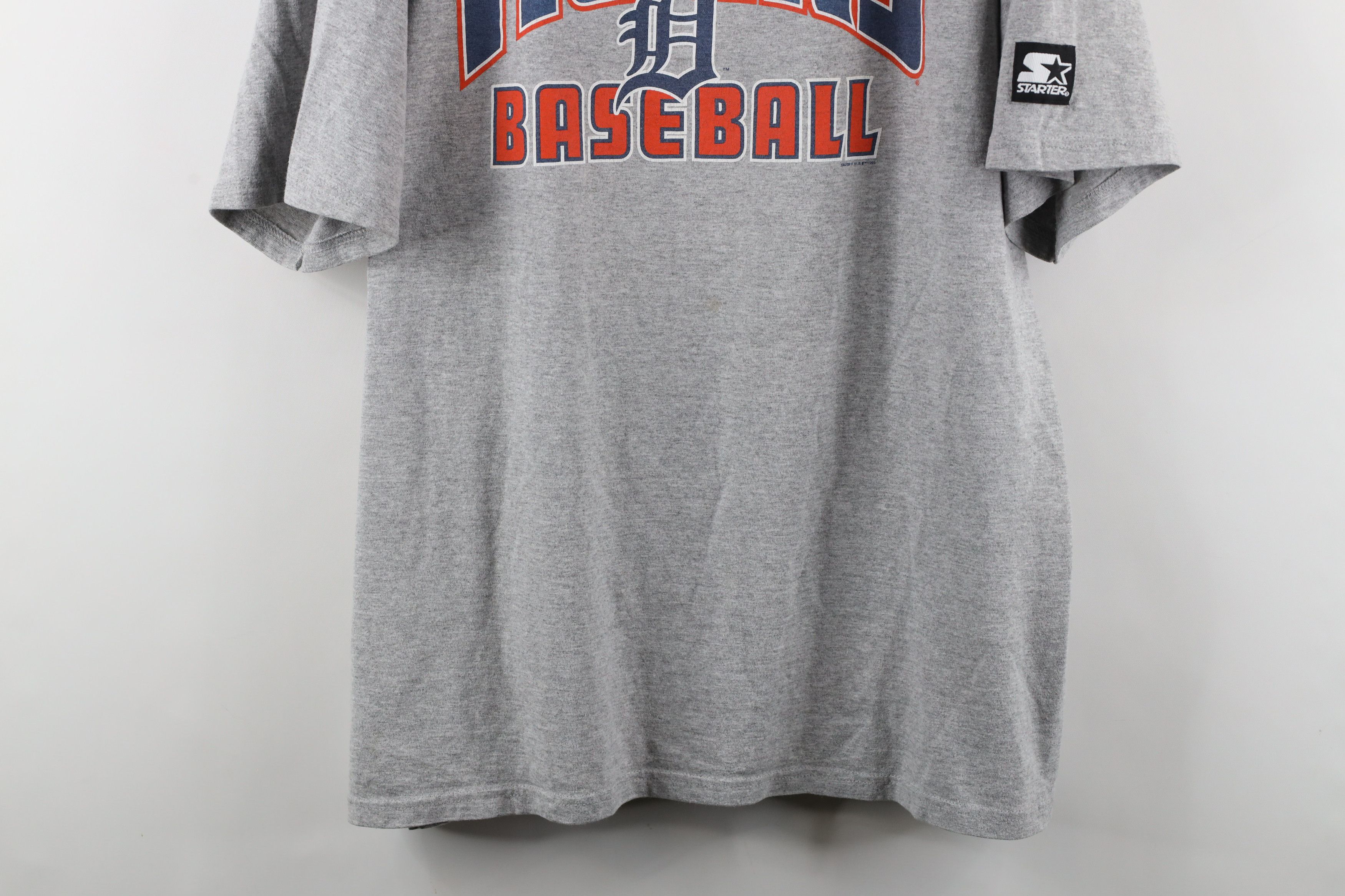 Starter × Vintage Vintage 90s Starter Tigers Baseball T-Shirt Heather Gray Size US XL / EU 56 / 4 - 3 Thumbnail