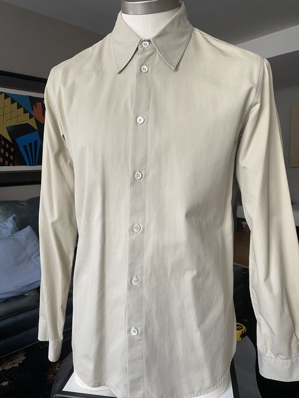 Helmut Lang Helmut Lang 1998 White striped back Size US M / EU 48-50 / 2 - 2 Thumbnail