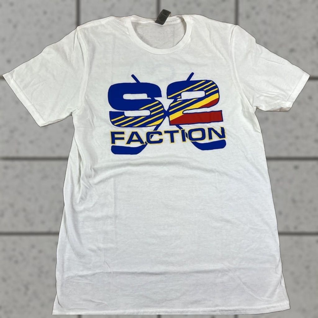 Gildan S2 Faction Supplements T-Shirt White Retro Size S Unisex Adults Small Gym Fitness Modern Hockey Size US S / EU 44-46 / 1 - 1 Thumbnail