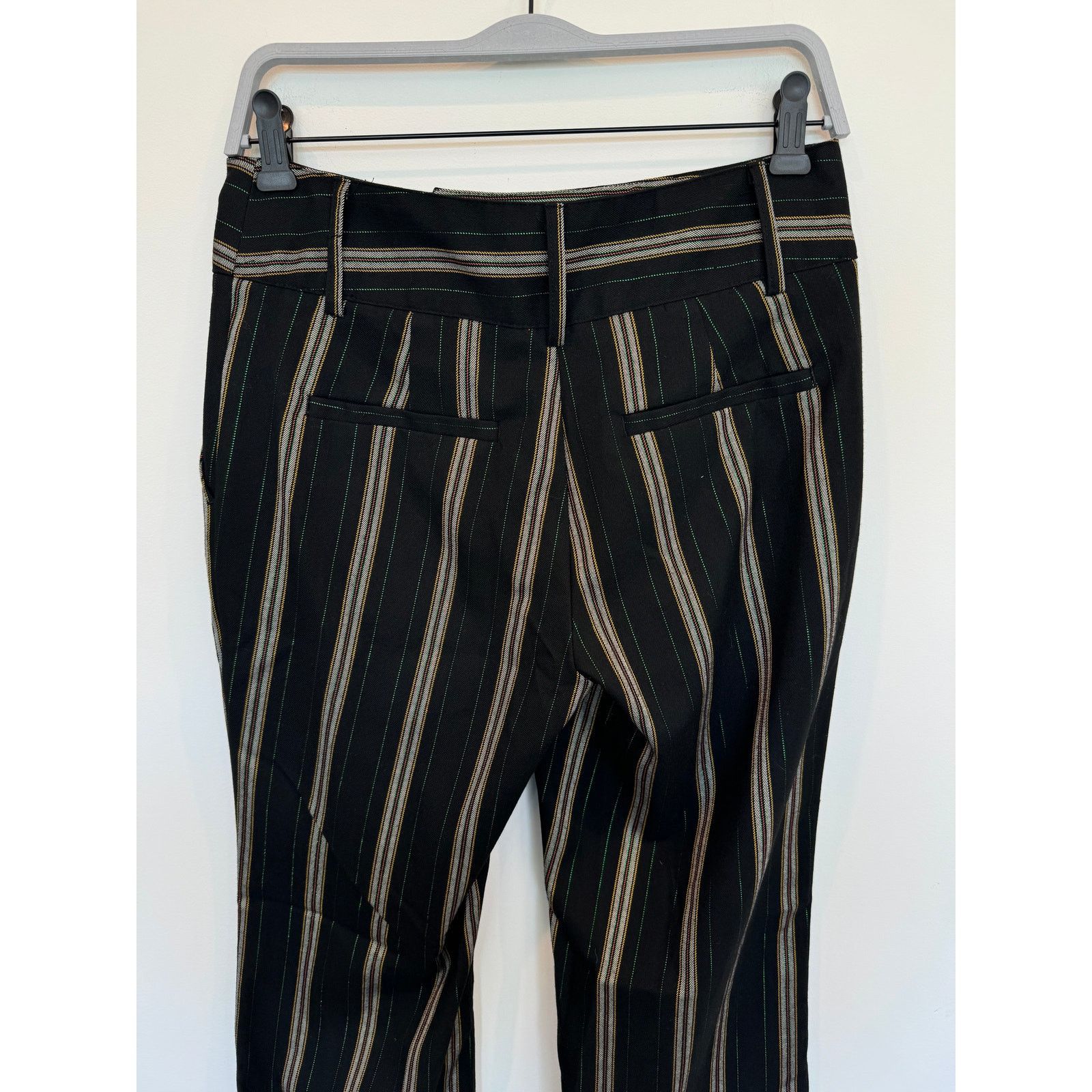 Urban Outfitters Urban Outfitters Y2K Marcella Striped Flare Trousers Size 27" / US 4 / IT 40 - 6 Thumbnail