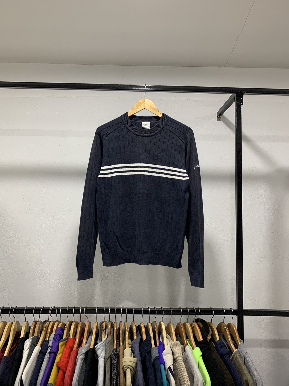 Adidas × Homespun Knitwear × Vintage Vintage Adidas Knitwear Sweater Size US M / EU 48-50 / 2 - 1 Thumbnail