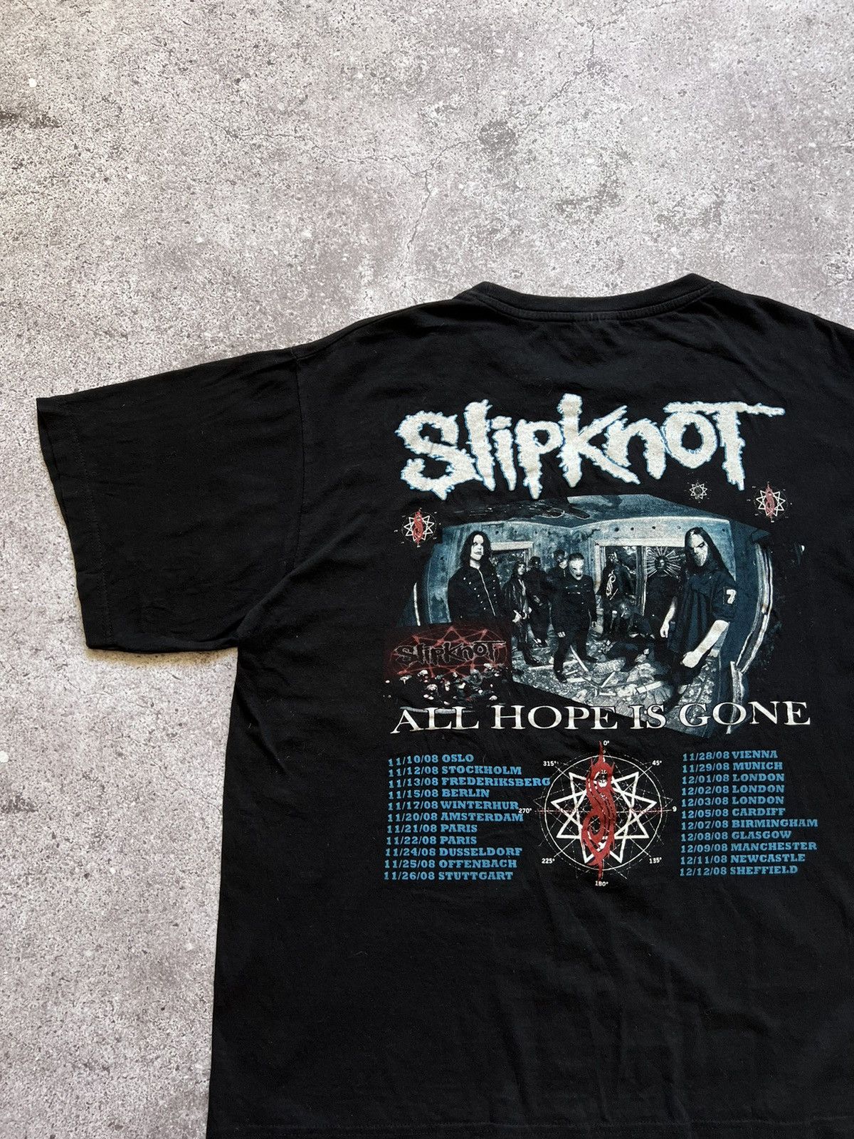 Band Tees × Slipknot × Vintage Vintage 2008 Slipknot All Hope Is Gone Tour Metal T-shirt Size US L / EU 52-54 / 3 - 9 Thumbnail