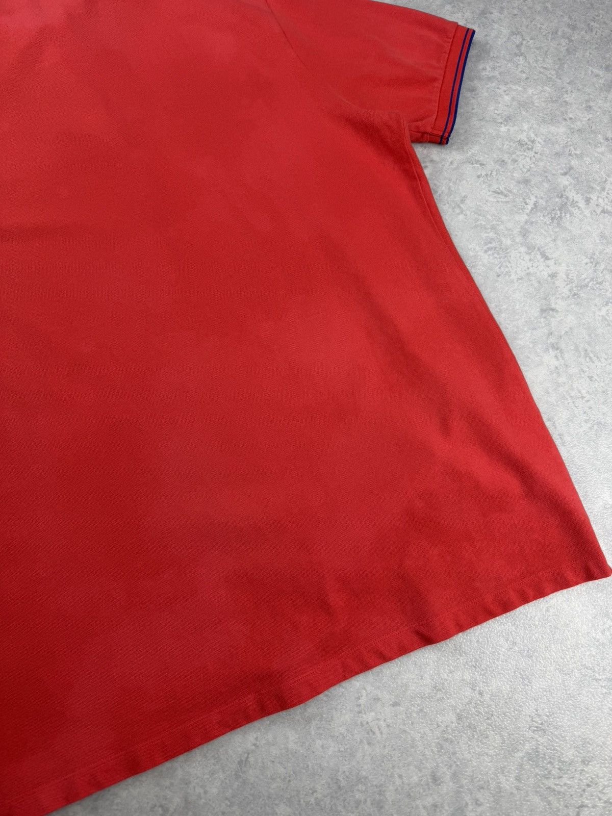 Stone Island Stone Island Slim Fit Polo Red Custom Bleach Wash 3XL Size US XXL / EU 58 / 5 - 12 Thumbnail