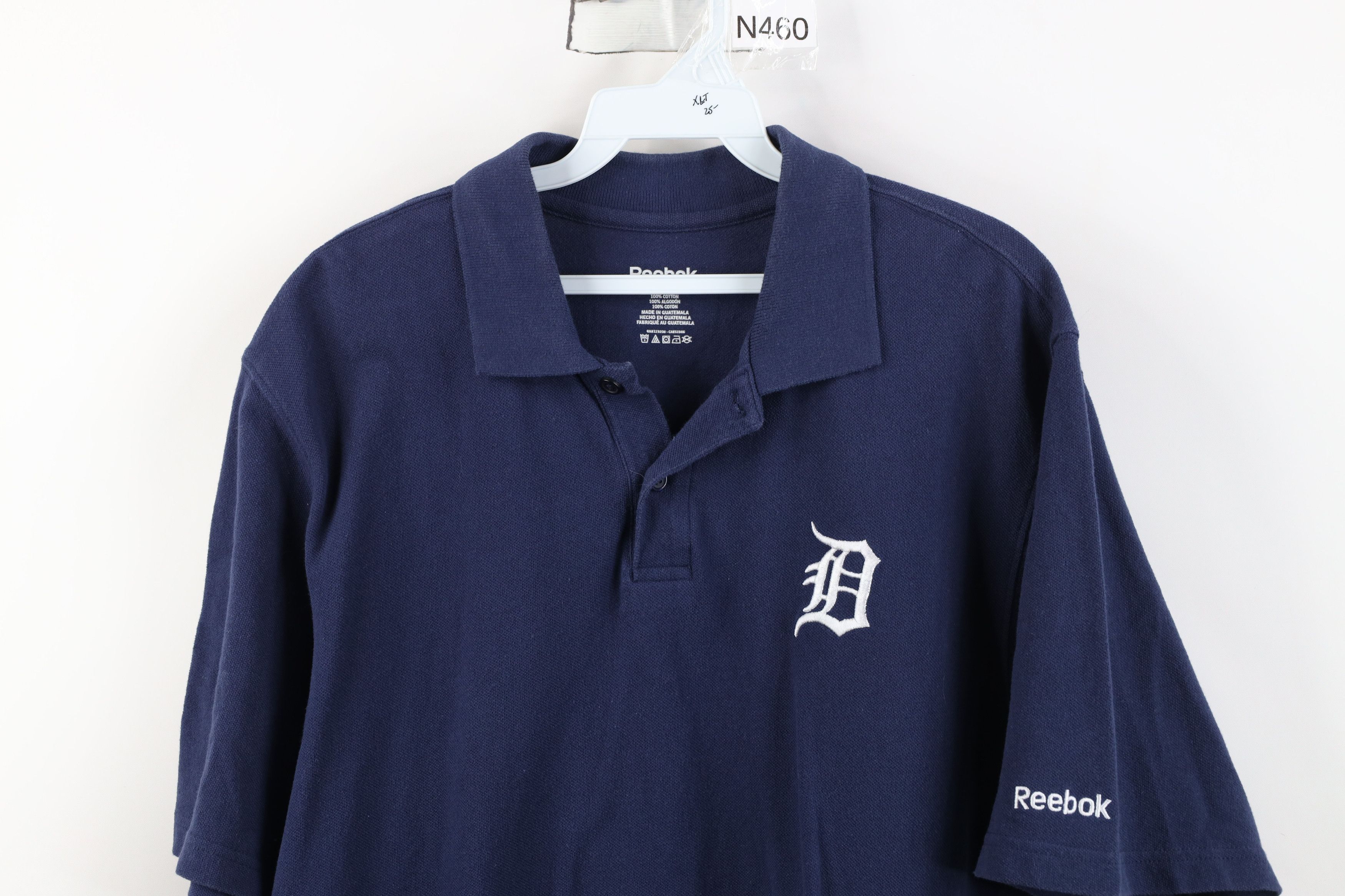 Reebok Vintage Reebok Old English D Detroit Tigers Baseball Polo Size US L / EU 52-54 / 3 - 2 Thumbnail