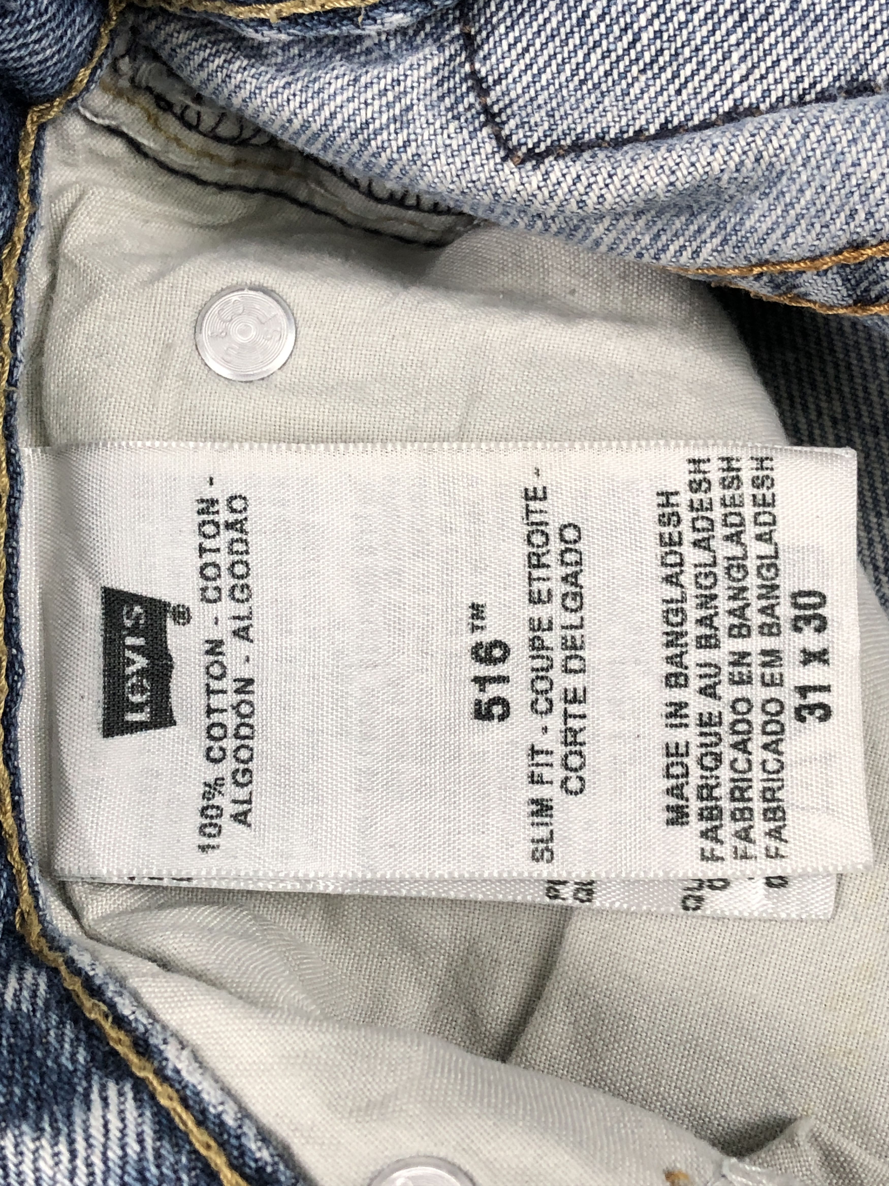 Levi's Faded Blue Vintage Levis 516 Jeans DP2443 Size US 30 / EU 46 - 7 Thumbnail