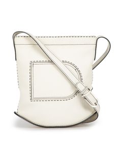 Delvaux Soft Leather Depose in Olive Crossbody Belt Bag