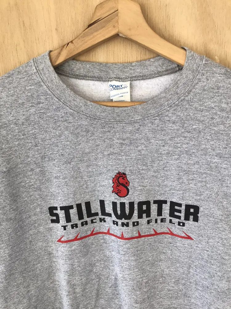 Vintage Vintage Stillwater Track & Field Sweatshirts Size US L / EU 52-54 / 3 - 3 Thumbnail