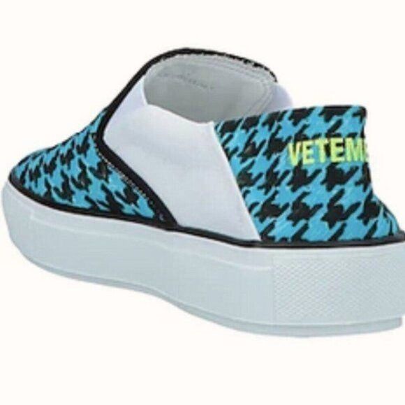 Vetements Vetements Baboush Slip On Sneakers Blue houndstooth canvas Size US 8 / IT 38 - 5 Thumbnail