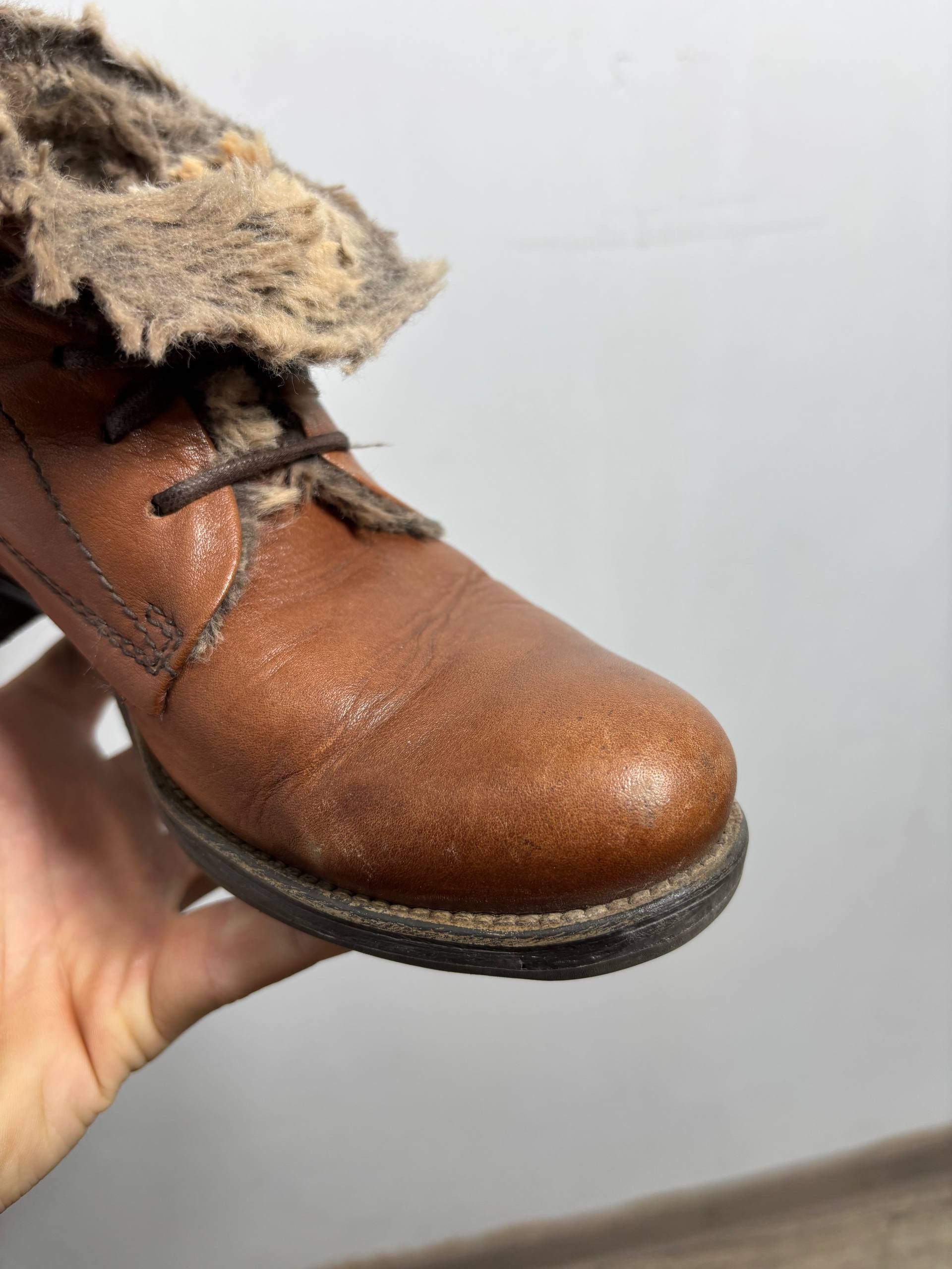 A.S.98 RARE Fur AS 98 GUIDI style! fade Ankle Archive Leather Boots Size US 7 / IT 37 - 12 Thumbnail