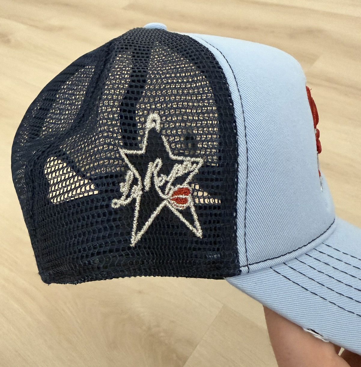 LaRopa LaRopa x UNKNWN Miami Marlins Exclusive Trucker Hat Blue Size ONE SIZE - 10 Thumbnail