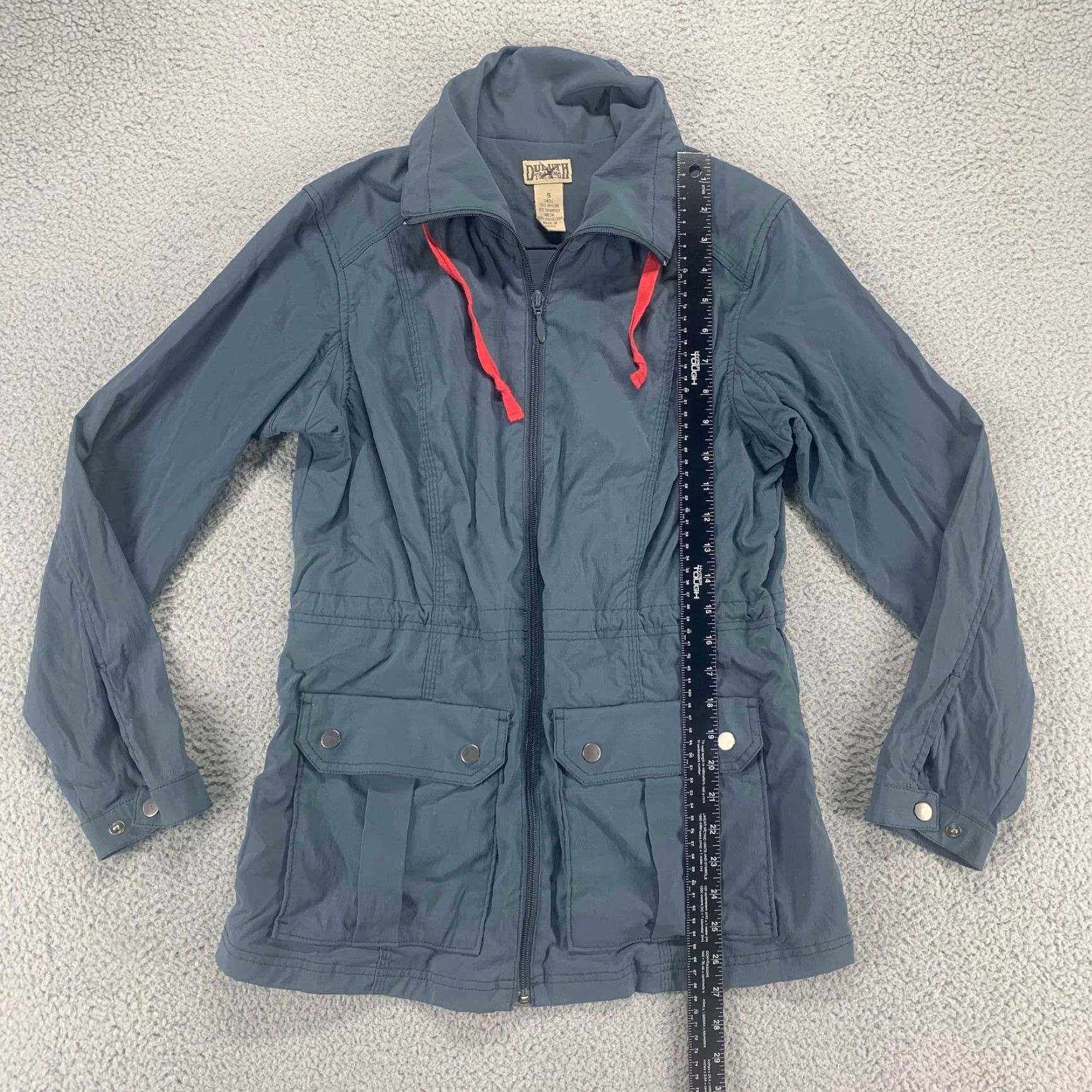 CO Duluth Trading Co Jacket Womens Small Blue Polyester Full Zip Outdoor Pockets Size S / US 4 / IT 40 - 4 Thumbnail