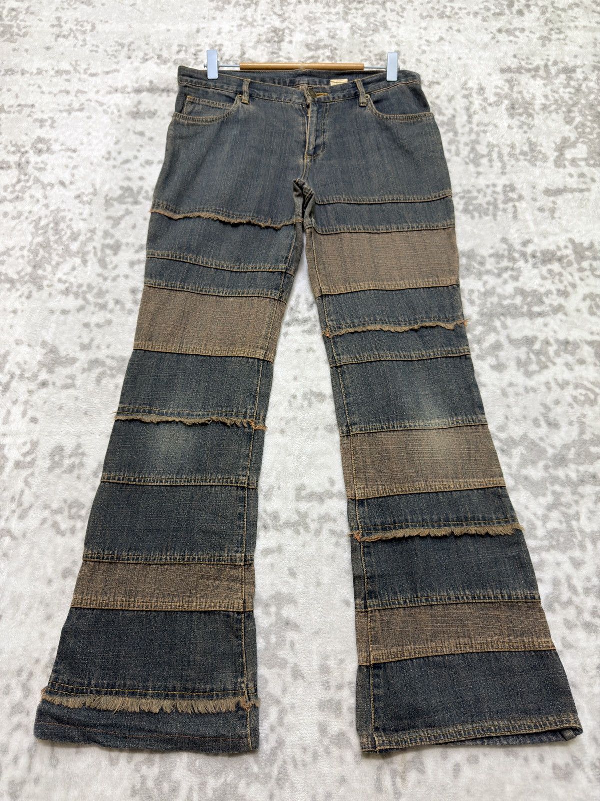 Hysteric Glamour Hagi Patchwork Flared Y2K Grunge Denim Size US 30 / EU 46 - 1 Thumbnail