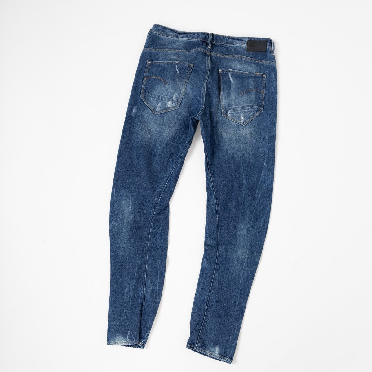 G-Star G-Star Raw Arc 3D Low Boyfriend Womens Blue Jeans Distressed Size 30" / US 8 / IT 44 - 7 Thumbnail