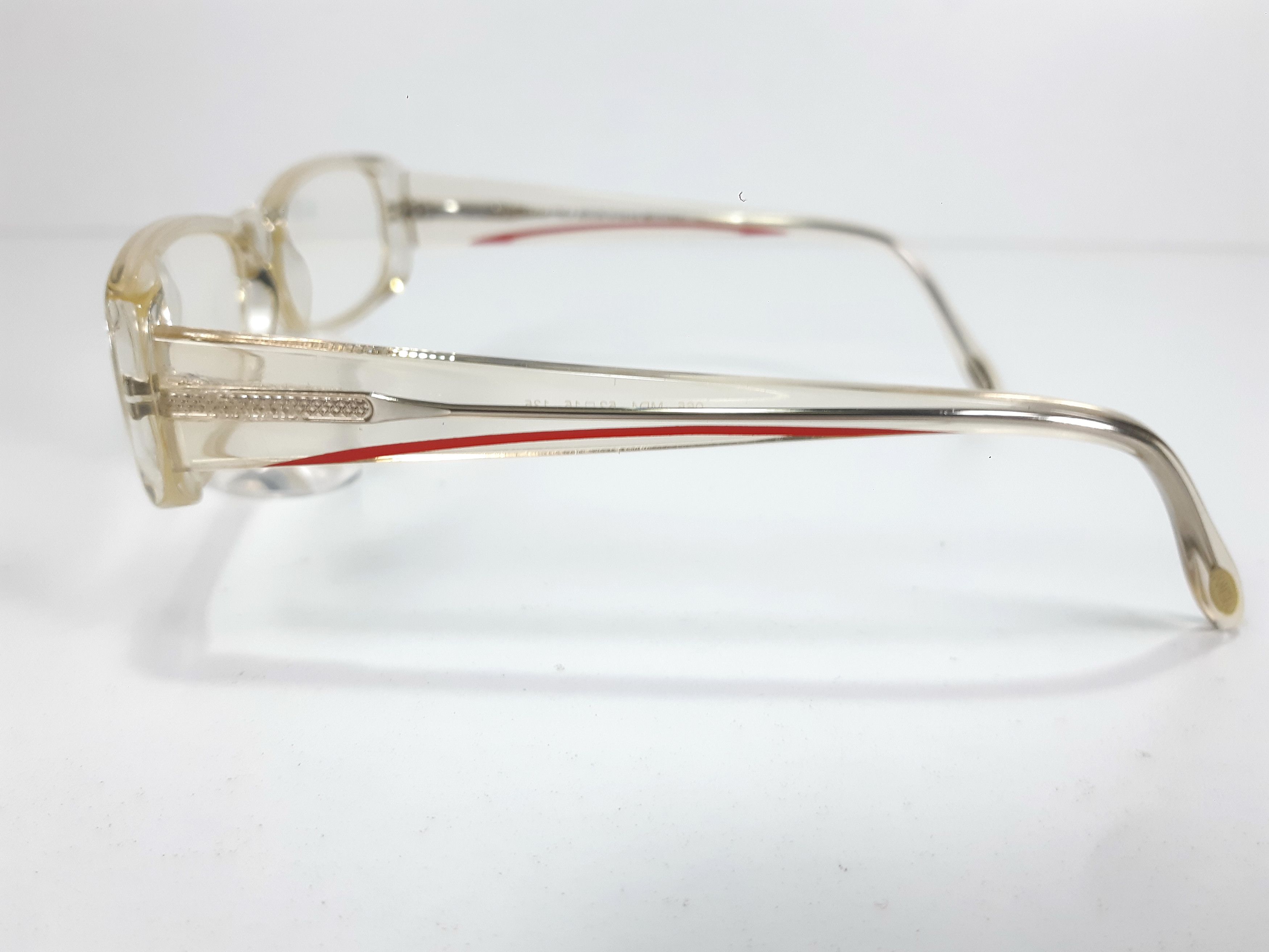 Krizia Vintage KRIZIA 065 MD4 Transparent Eyeglasses Frame Size ONE SIZE - 7 Thumbnail