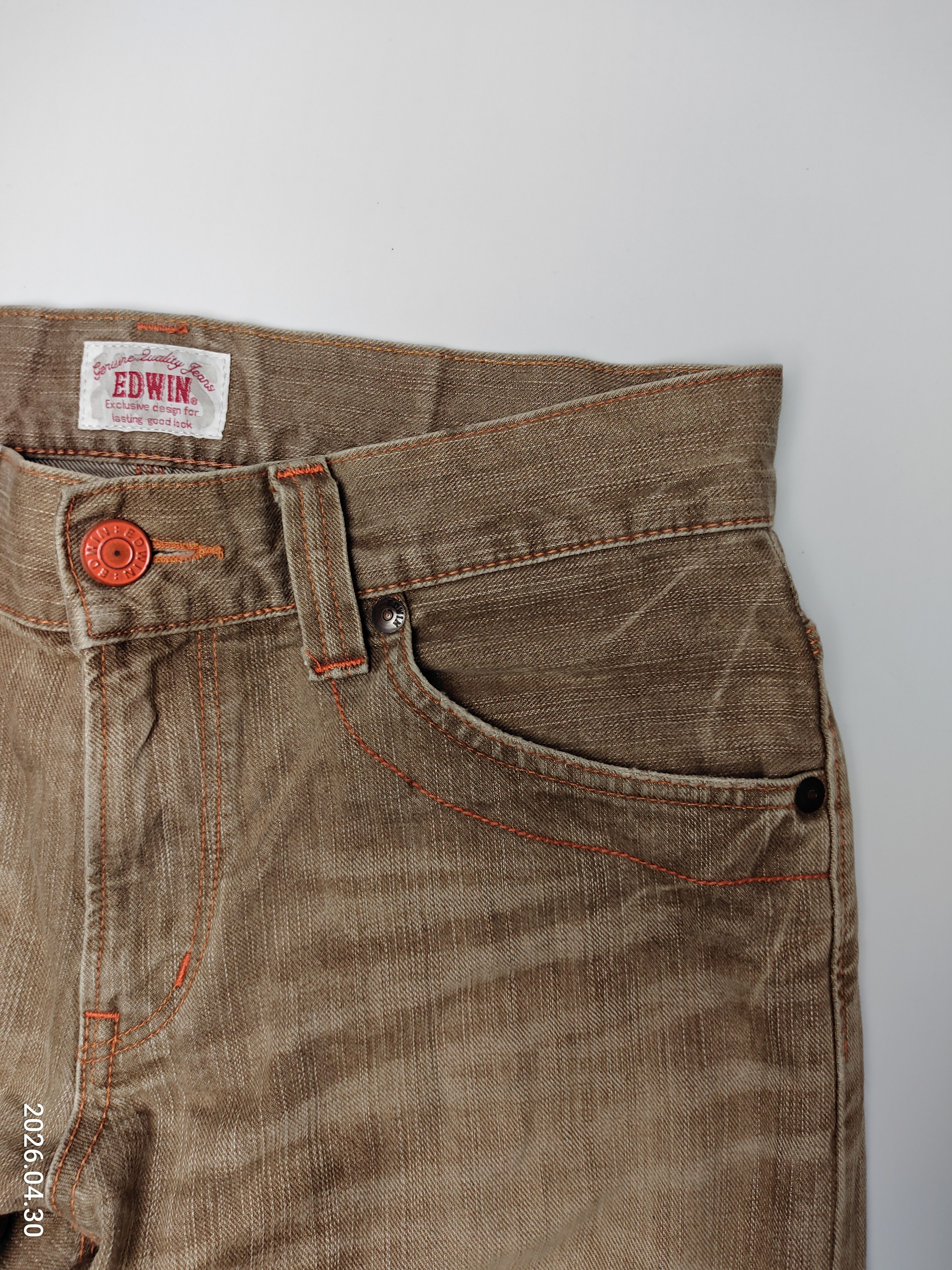 Edwin EDWIN EXCLUSIVE VINTAGE DISTRESS DENIM JEANS Size US 30 / EU 46 - 5 Thumbnail