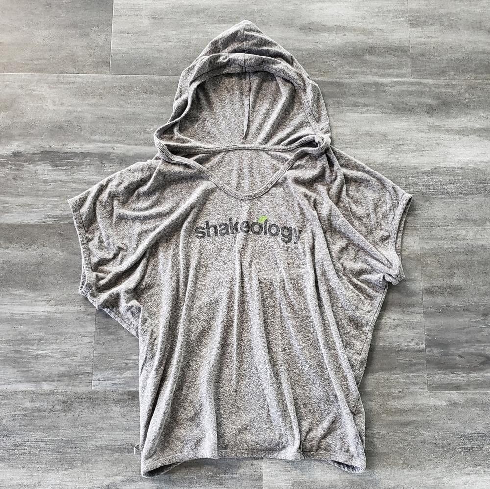 Designer Grey | BeachBody | Shakeology Hoodie Short Sleeve Size ONE SIZE - 1 Thumbnail