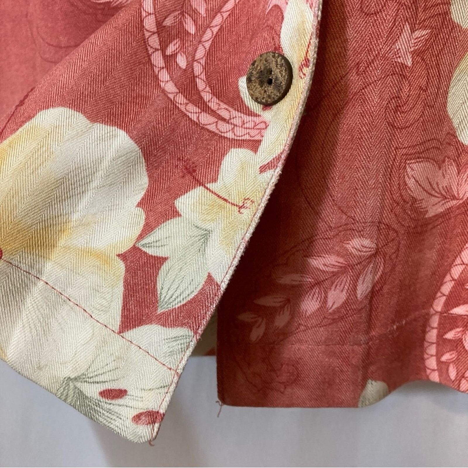 Other Caribbean Joe Tropical Floral Button Up Blouse Top Size M / US 6-8 / IT 42-44 - 6 Thumbnail