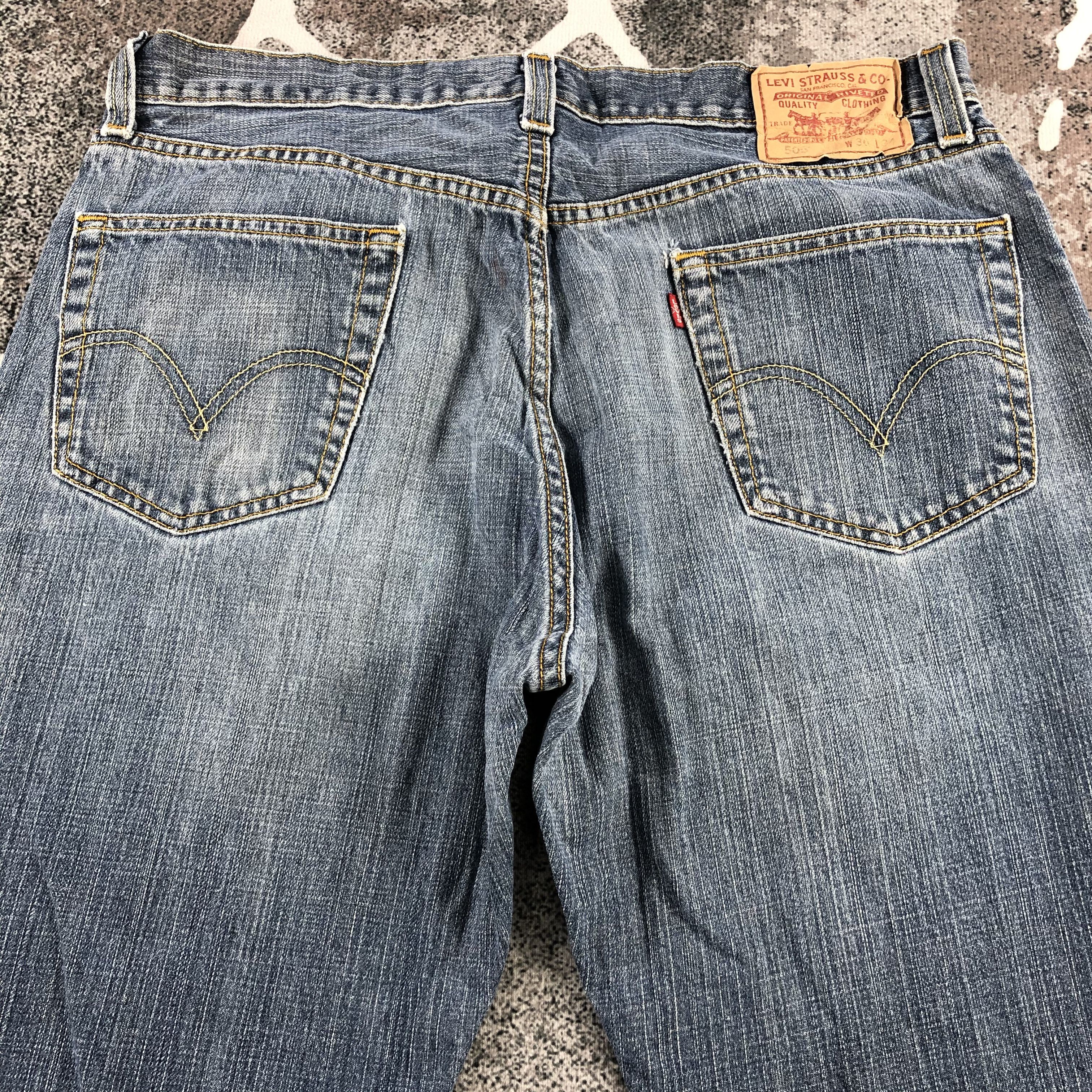 Levi's Vintage Levis 505 Jeans Regular Fit Denim KJ1024 Size US 36 / EU 52 - 4 Thumbnail