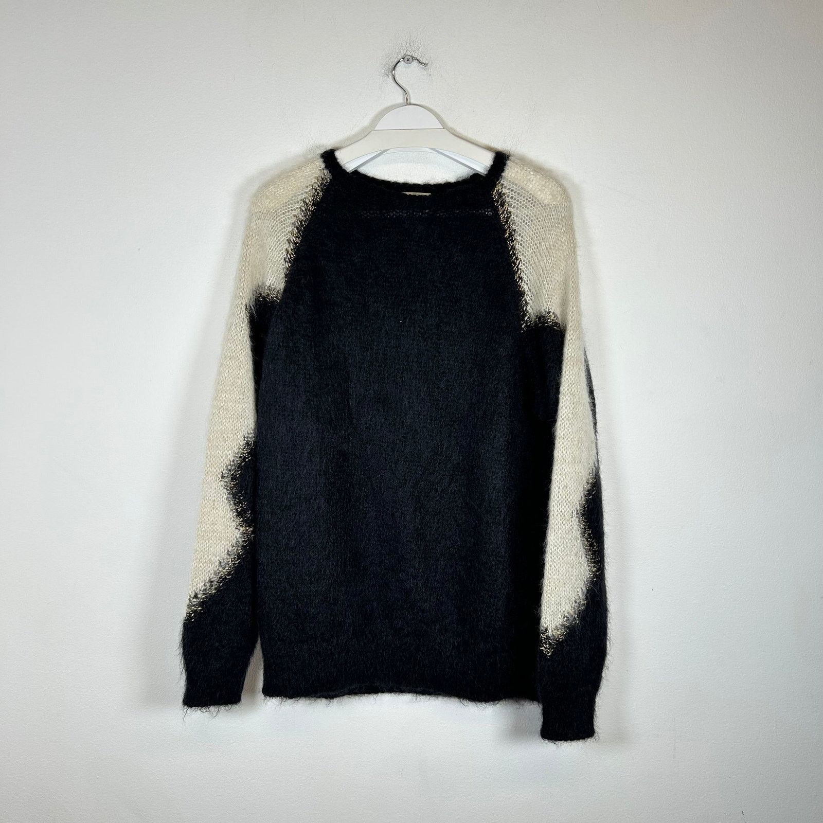 Saint Laurent Paris Saint Laurent Paris FW22 Color Block Mohair Sweater Size L Size US L / EU 52-54 / 3 - 1 Thumbnail