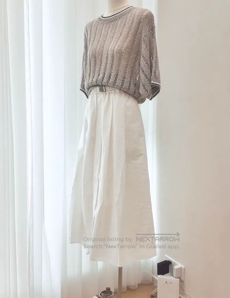 Brunello Cucinelli Brunello Cucinelli Discount Glitter Short Sleeve Size M / US 6-8 / IT 42-44 - 8 Thumbnail