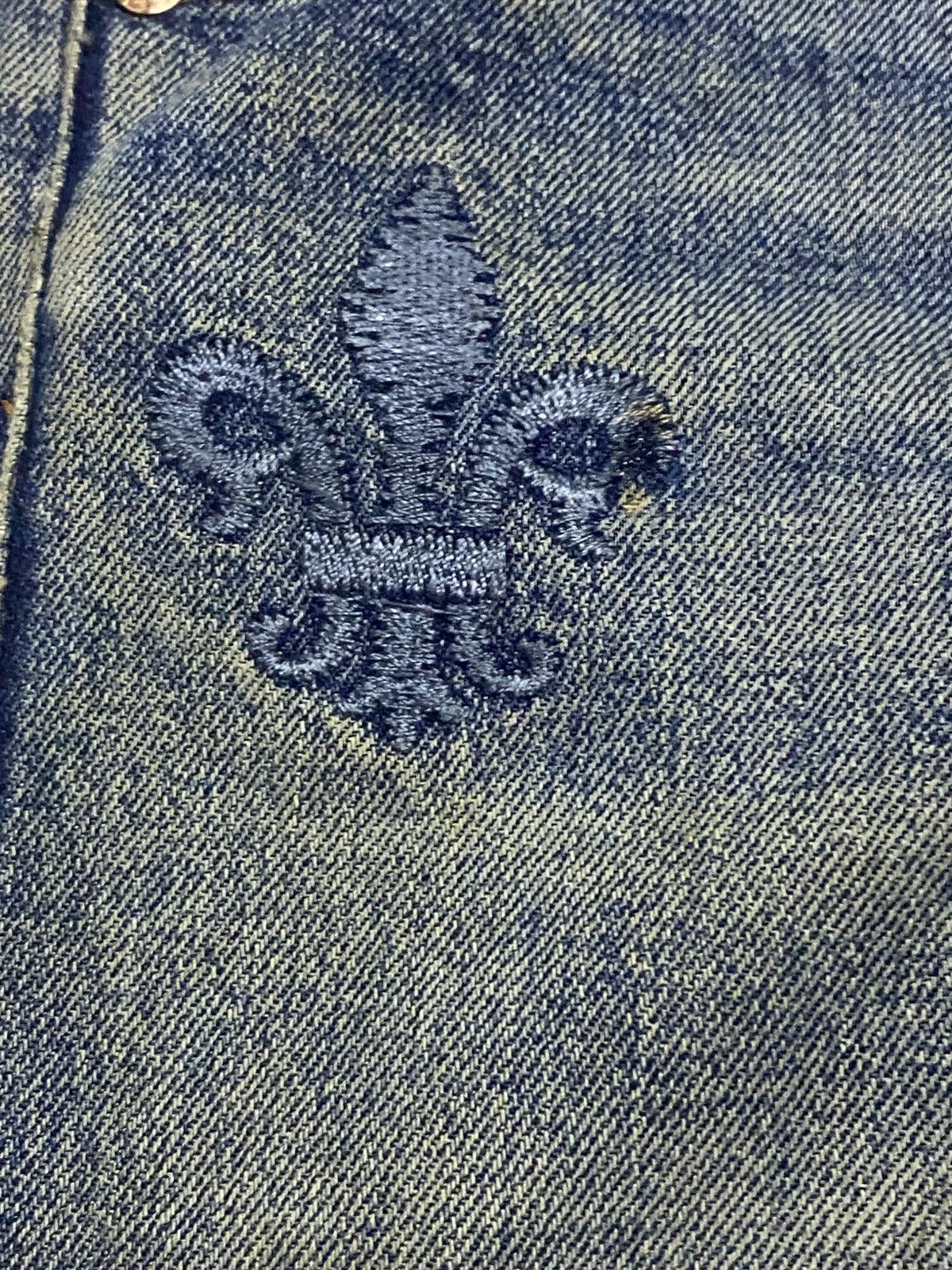 Japanese Brand MYK Vintage Y2K Flare Denim Distressed & Embroidered Size US 27 - 9 Thumbnail