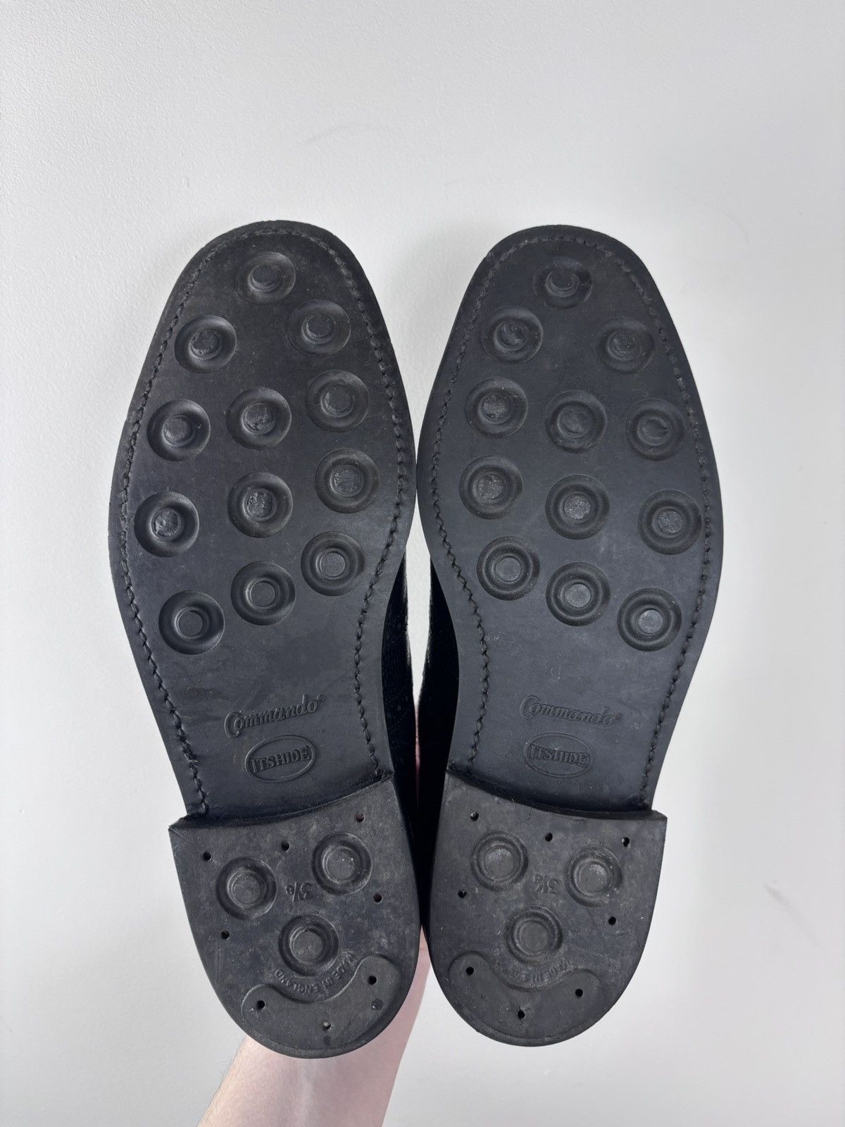 These Glory Days These Glory Days Bespoke Men’s Black Leather Oxford Shoes Size US 8 / EU 41 - 16 Thumbnail
