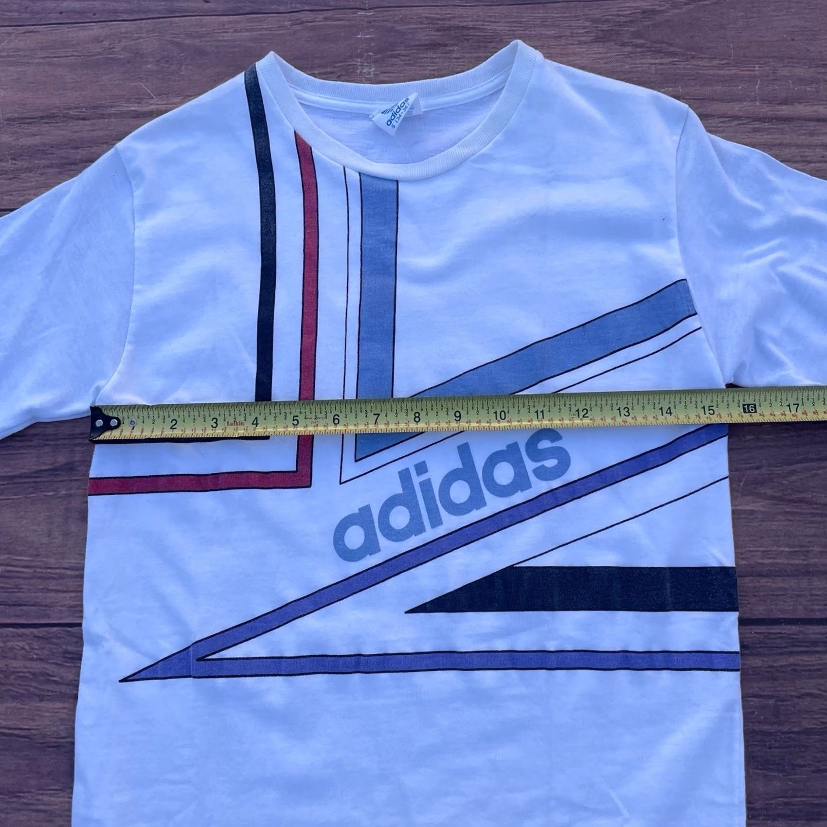 Adidas VINTAGE Adidas Trefoil T-Shirt White Small Graphic Tee 80s Single Stitch Mens Size US S / EU 44-46 / 1 - 4 Thumbnail
