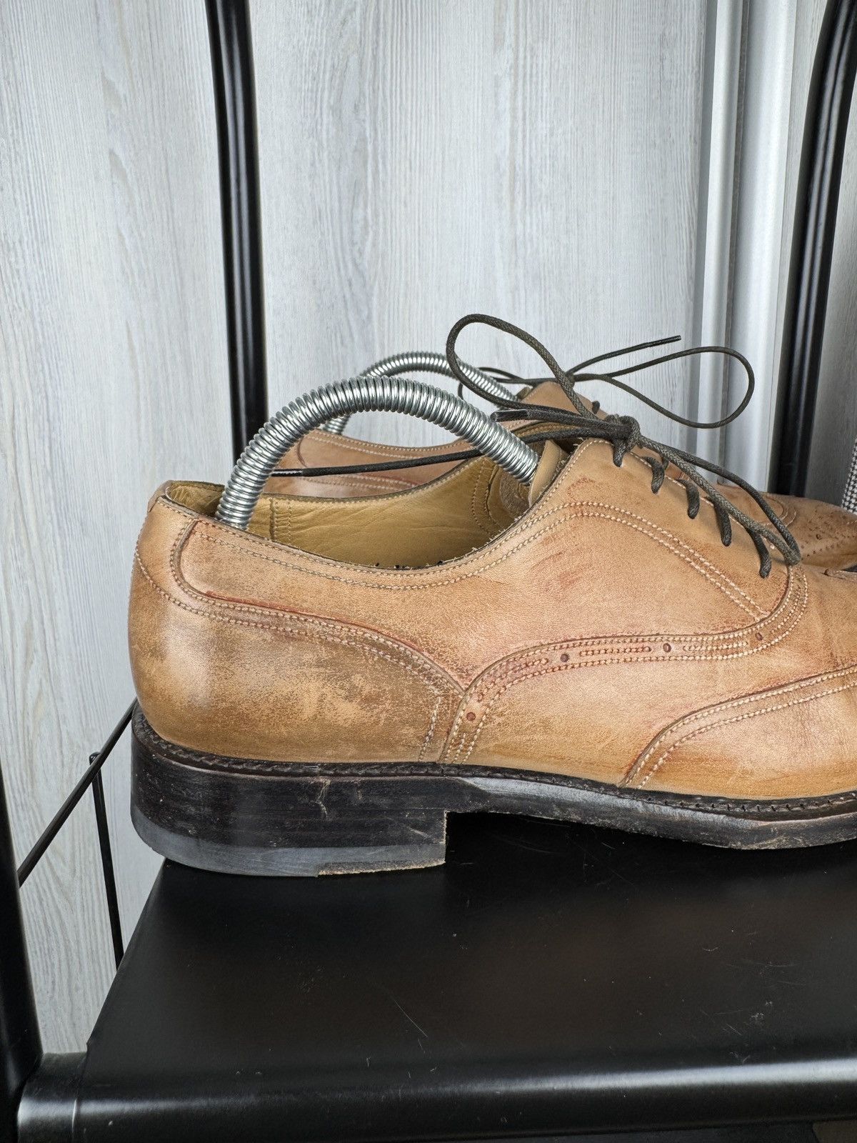 Bally Bally Brown Beige formsl oxford derby leather shoes us 8.5 Size US 8.5 / EU 41-42 - 3 Thumbnail