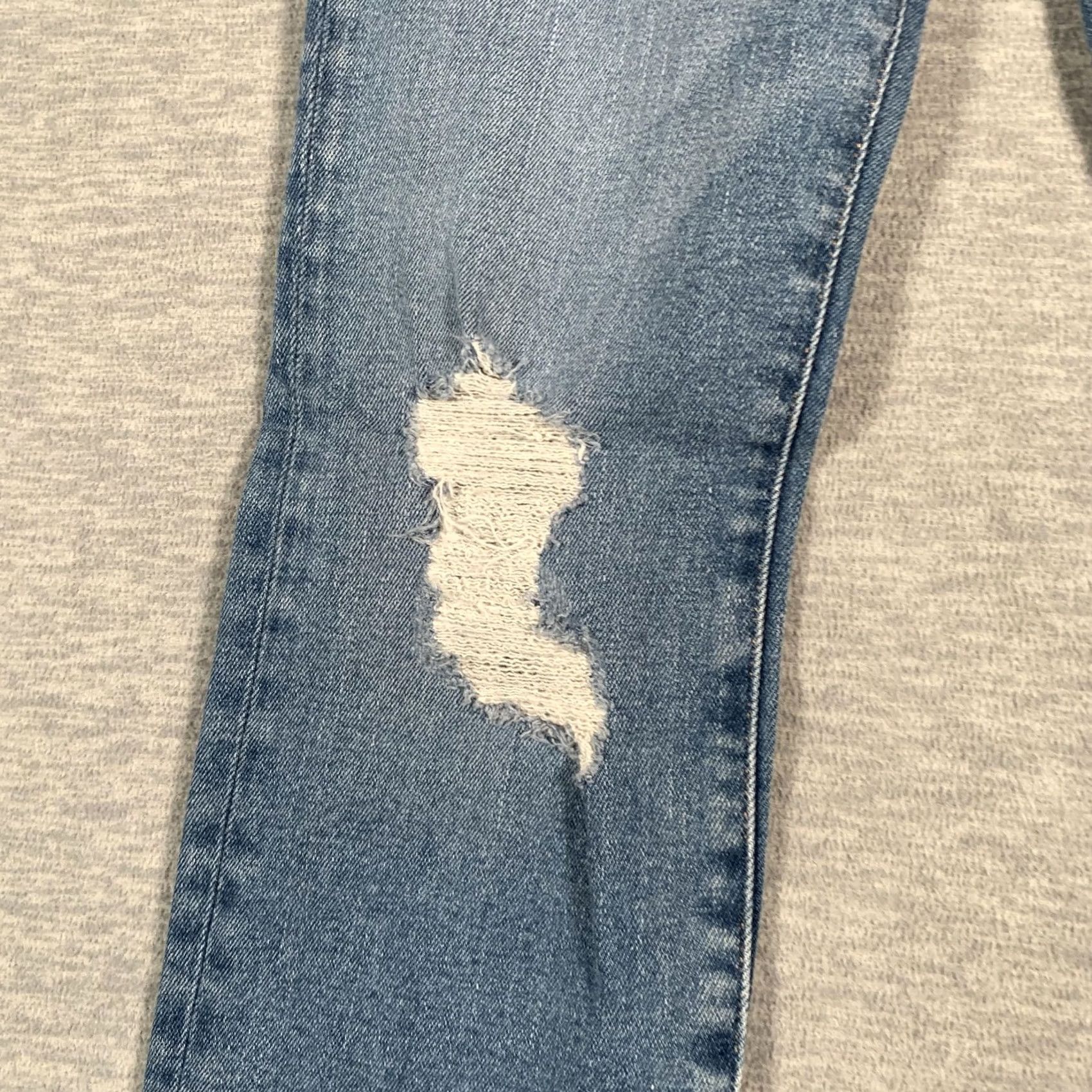 Good American Good American Jeans Womens Hi Rise 27 4/28 Good Classic Distressed Raw Hem Size 27" / US 4 / IT 40 - 5 Thumbnail