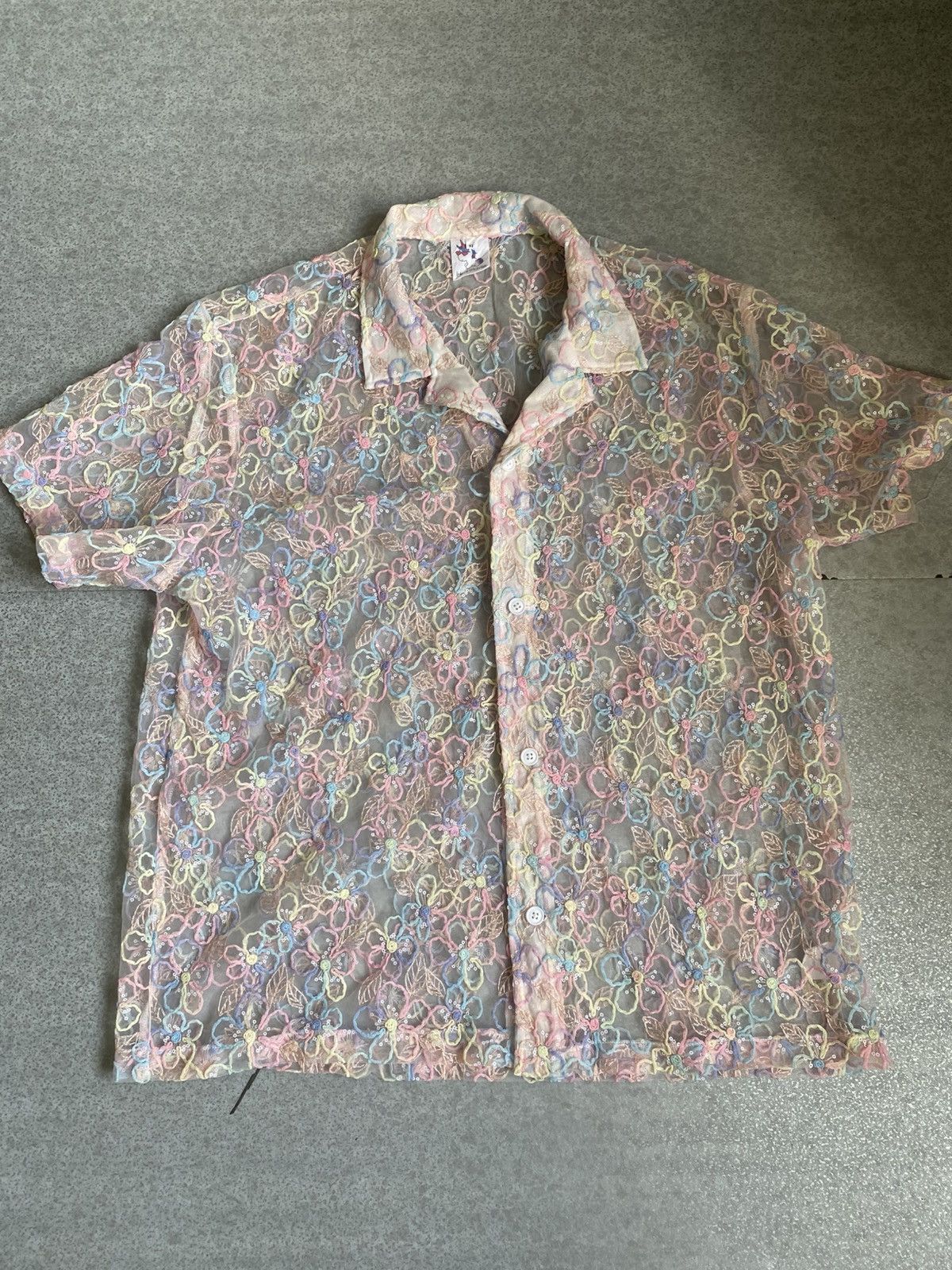 Other HEARTRAVES Sheer Lace Embroidered Button Front Shirt Size XL / US 12-14 / IT 48-50 - 12 Thumbnail