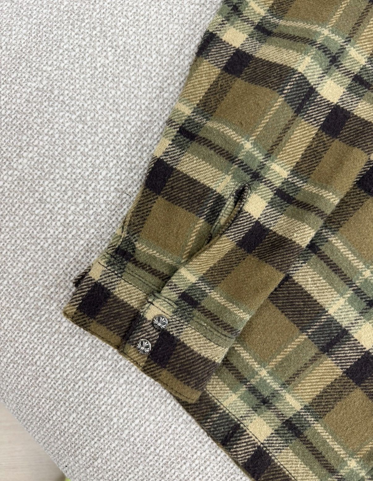 Chrome Hearts Chrome Hearts Yellow-Brown Plaid Workdog Shirt F0822 Size US M / EU 48-50 / 2 - 4 Thumbnail