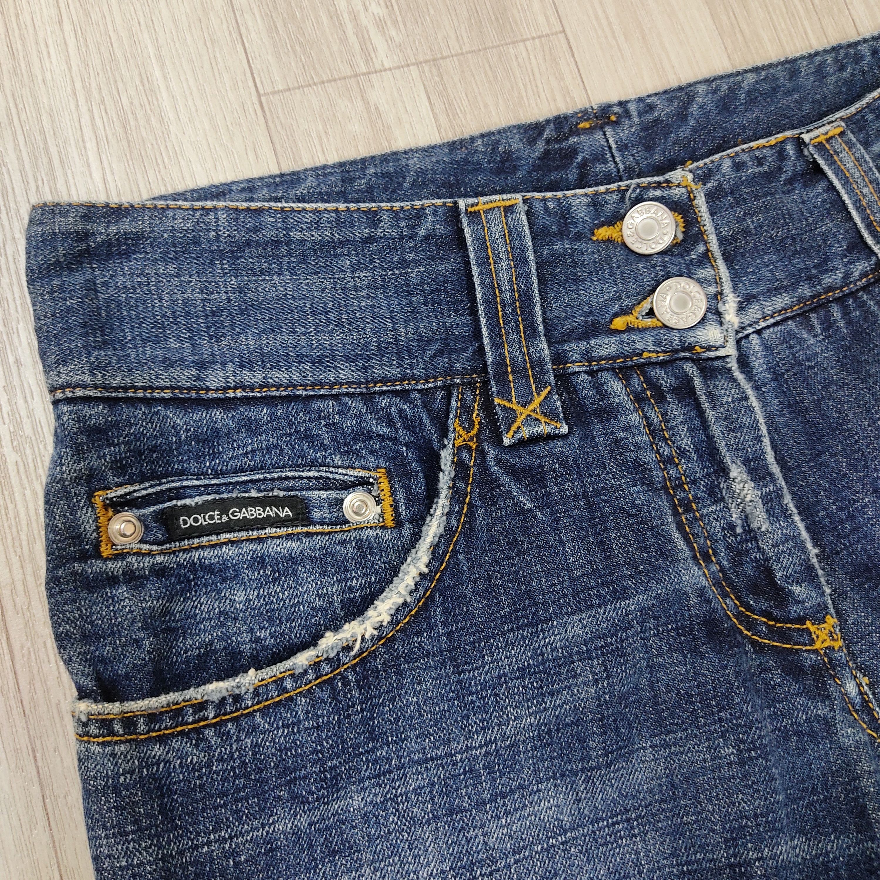 Dolce & Gabbana Dolce & Gabbana Washed Denim Pants Size 32" / US 10 / IT 46 - 5 Thumbnail