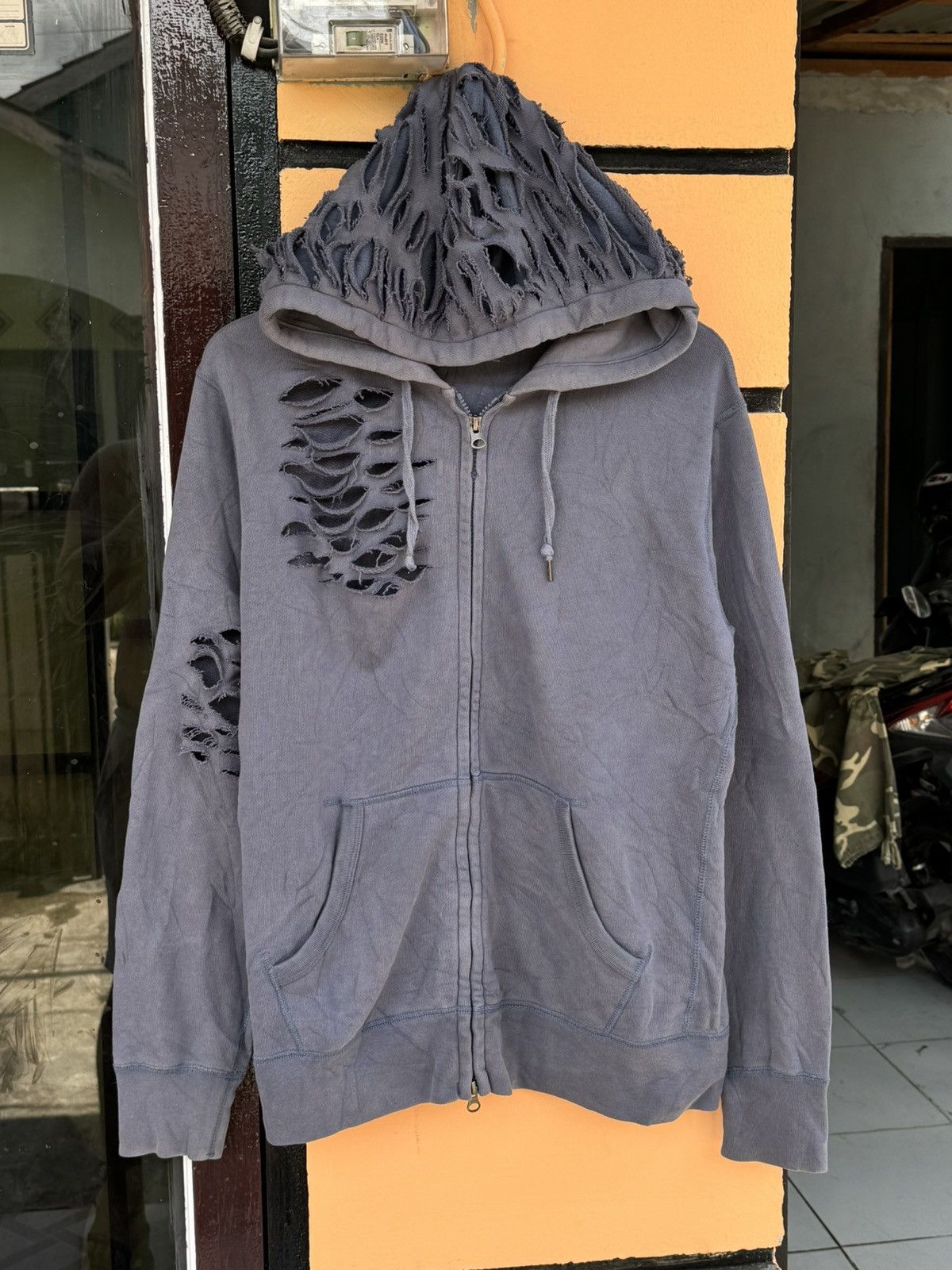 Hysteric Glamour × If Six Was Nine × Japanese Brand Distressed Hoodie Uniqlo lgb ifsix style Size US L / EU 52-54 / 3 - 1 Thumbnail