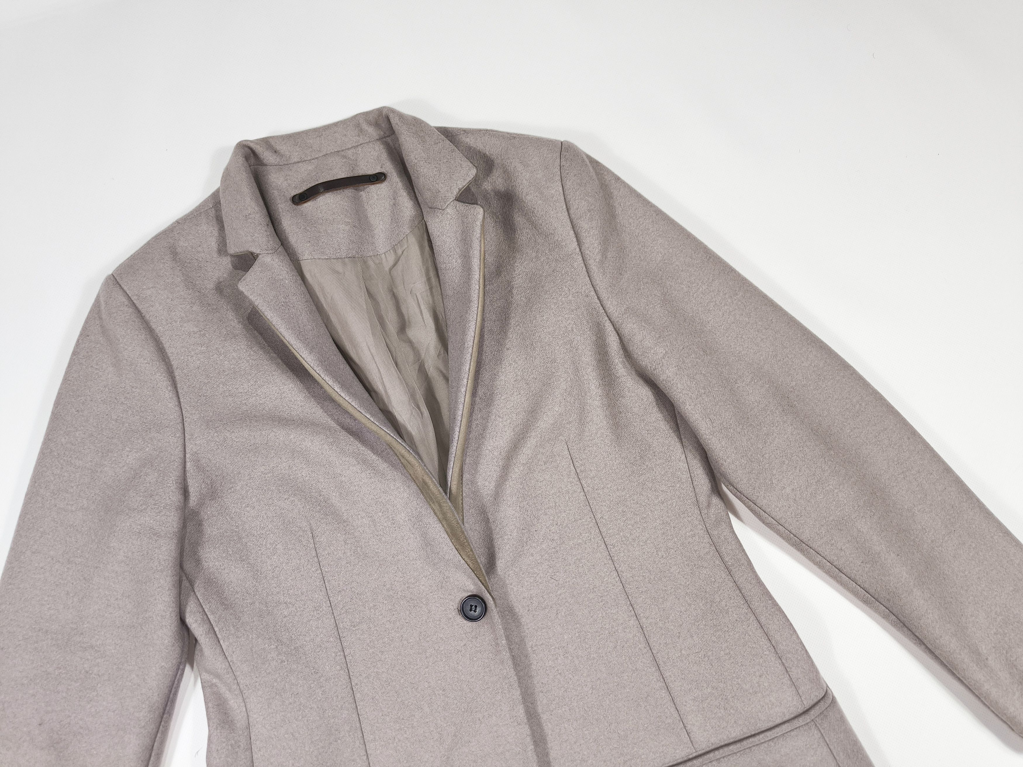 Allsaints Allsaints Leni Wool Blend Leather Collar Coat Jacket Size M / US 6-8 / IT 42-44 - 2 Thumbnail