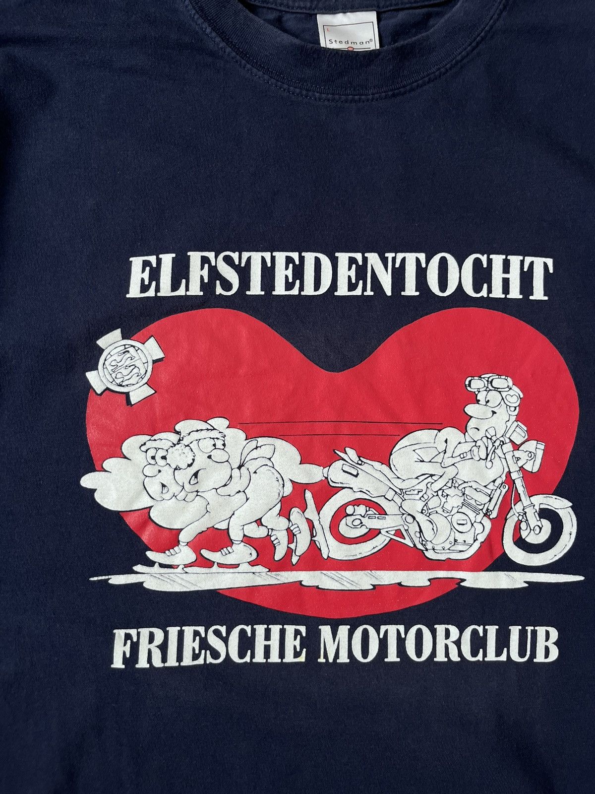 Vintage Vintage ELFSTEDENTOCHT FRIESCHE MOTORCLUB Blue Tee Size US L / EU 52-54 / 3 - 2 Thumbnail