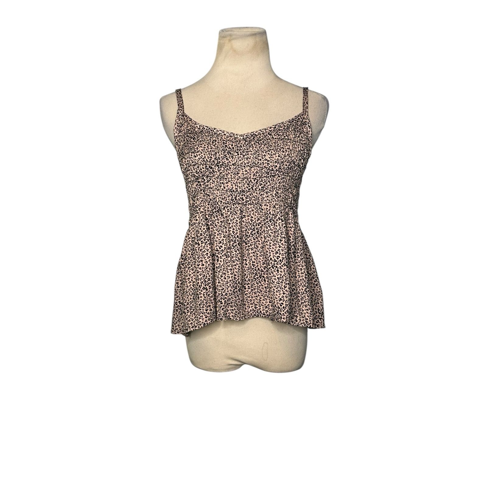 Urban Outfitters Urban Romantics animal print smocked cami top size Medium Size M / US 6-8 / IT 42-44 - 1 Thumbnail