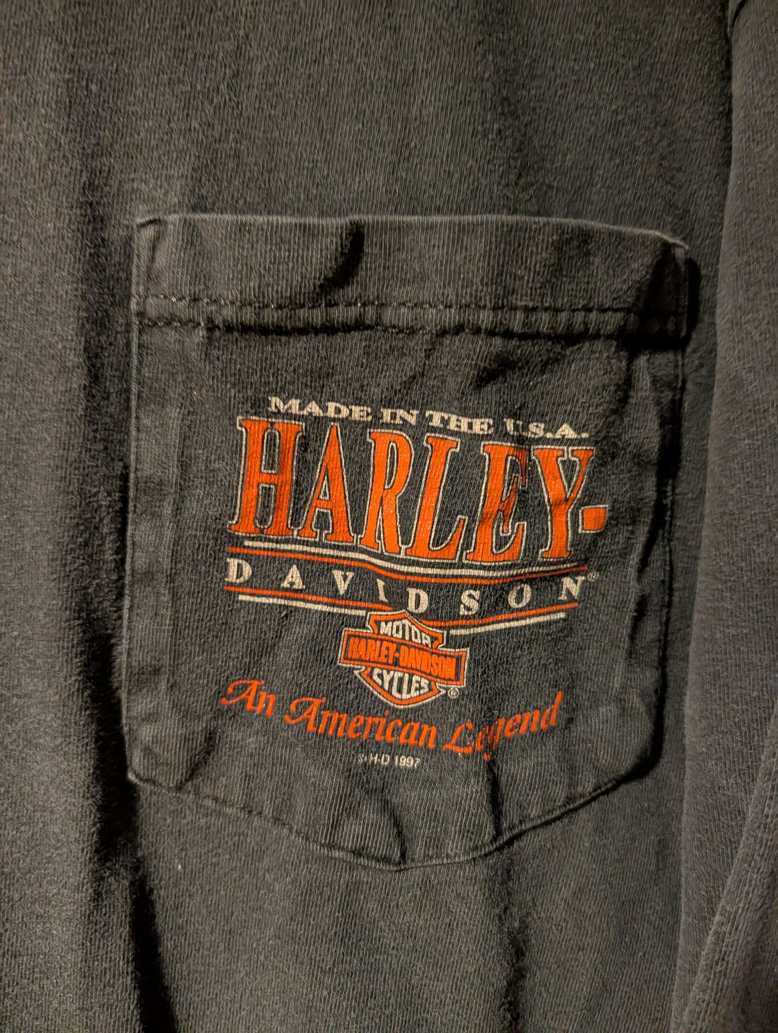 Harley Davidson Vintage 1997 Harley Davidson Motorcycle American Long-Sleeve Size US XXL / EU 58 / 5 - 2 Thumbnail