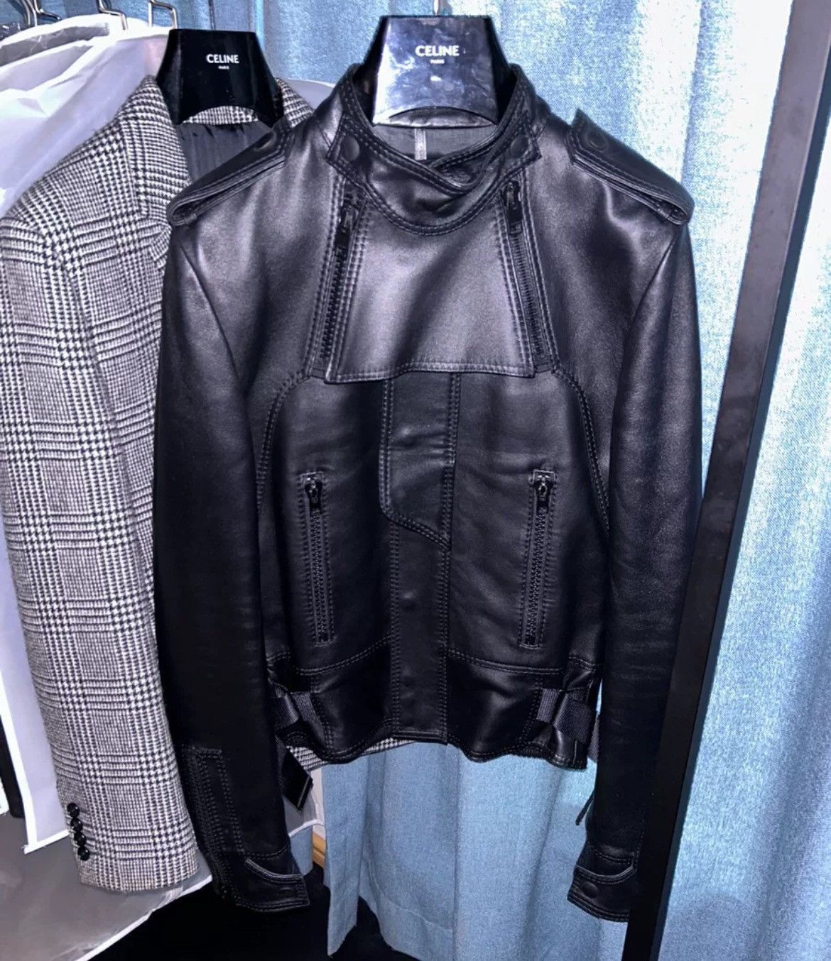Pre-owned Dior Homme 07fw Beetle Leather Jacket - Dmc