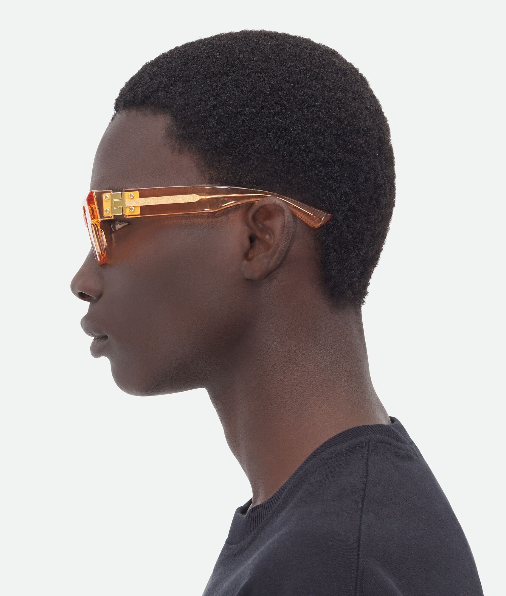 Bottega Veneta o1n1vont0525 Size: OS / Hinge Acetate Square Sunglasses Size ONE SIZE - 5 Thumbnail