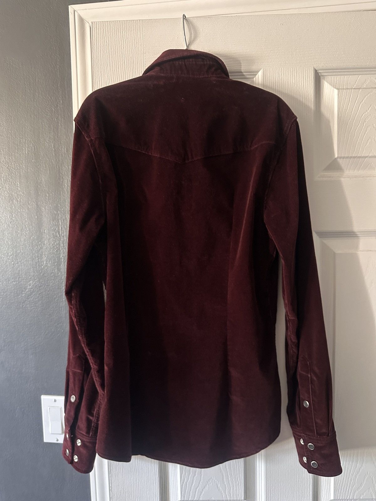 Dolce & Gabbana Dolce & Gabanna Vintage Burgundy Courdoury Button Up Shirt Size US S / EU 44-46 / 1 - 2 Thumbnail