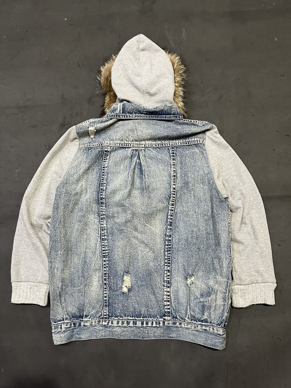 Japanese Brand Dig deep fur hoodie ifsixwasnine lgb styled Size US M / EU 48-50 / 2 - 2 Thumbnail
