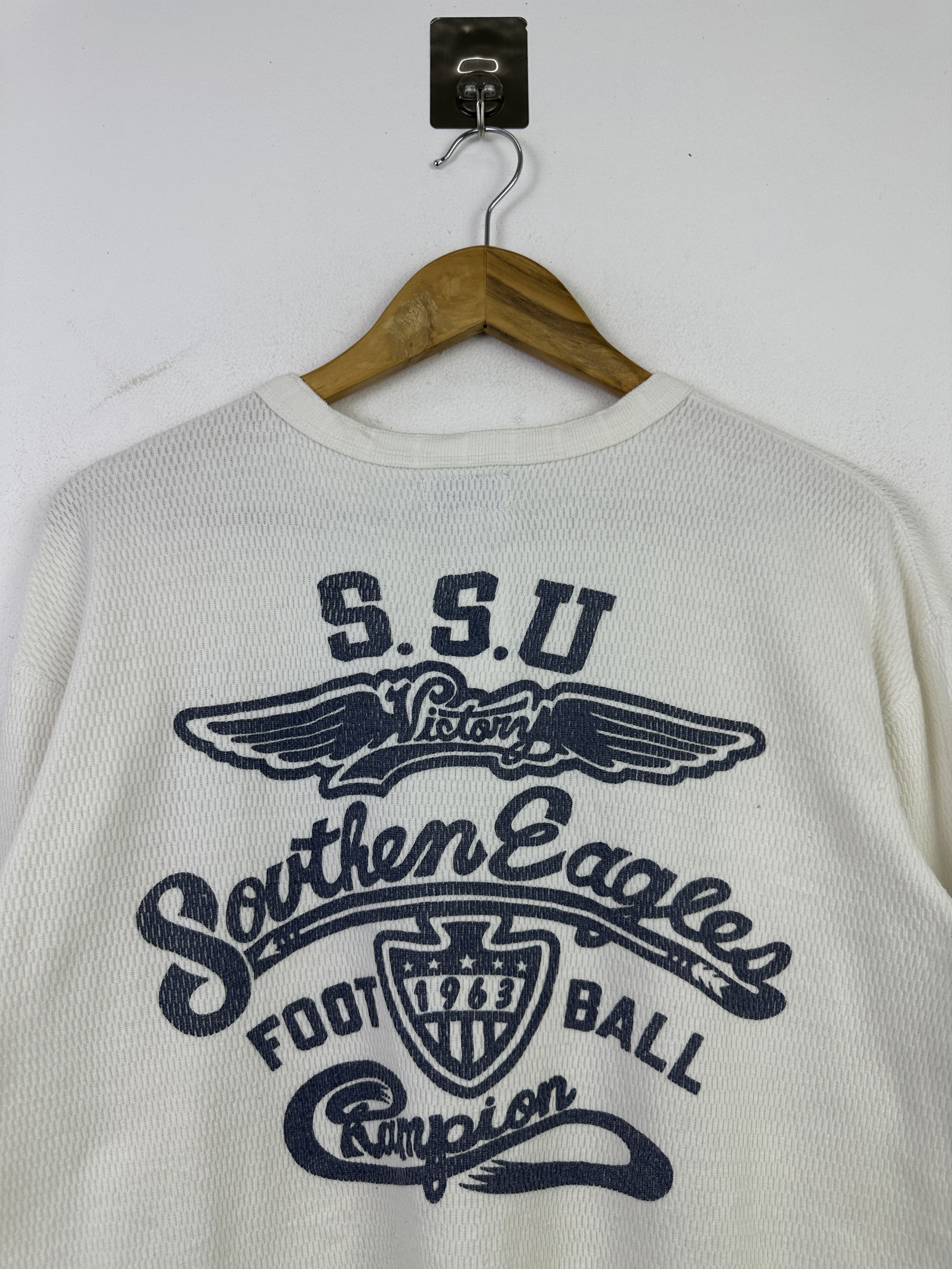 Other Vintage Groovers Southern Eagles Waffle Henley BP005 Size US XL / EU 56 / 4 - 4 Thumbnail