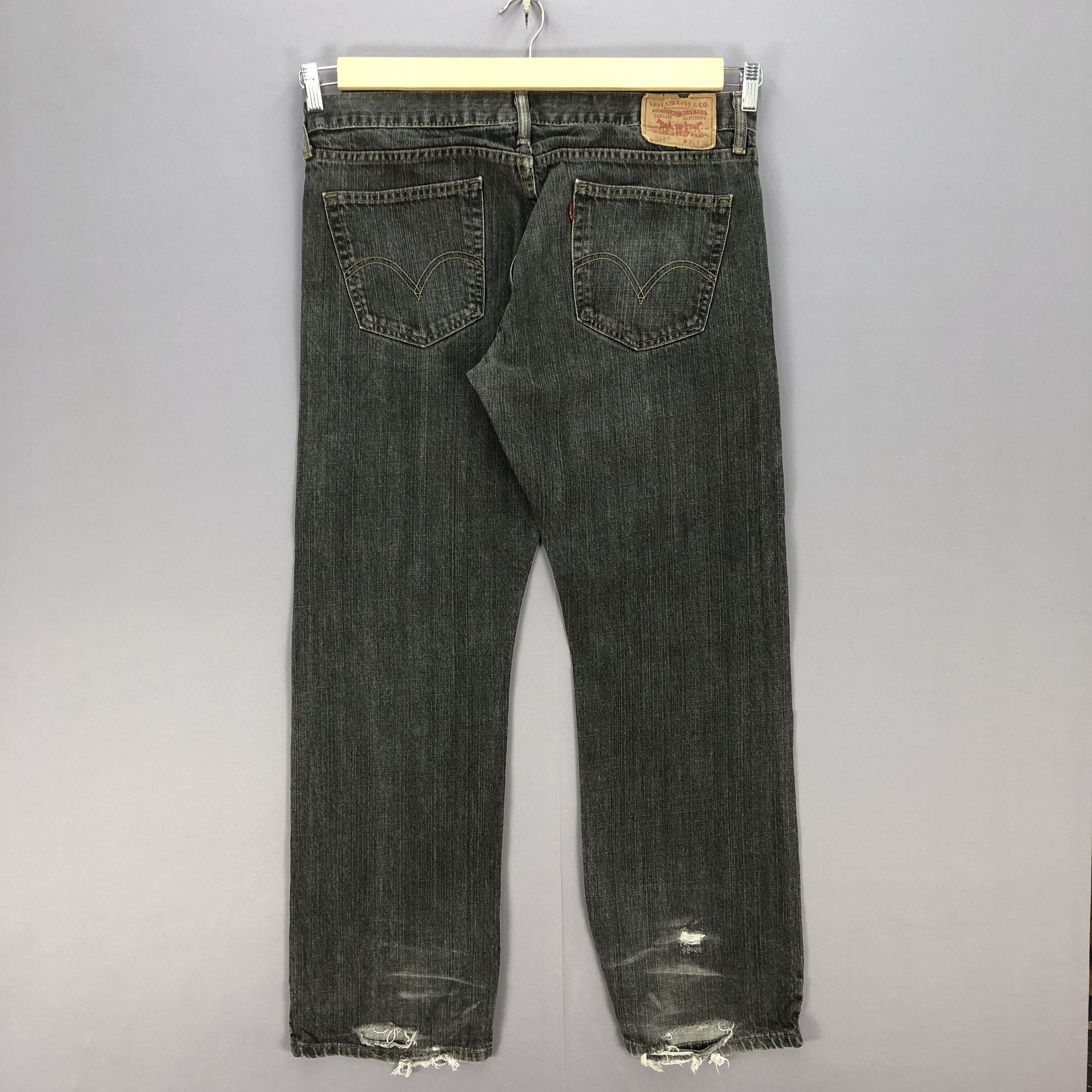 Levi's Vintage Levis Distressed Jeans Levi's Faded Black Denim Size US 38 / EU 54 - 2 Thumbnail